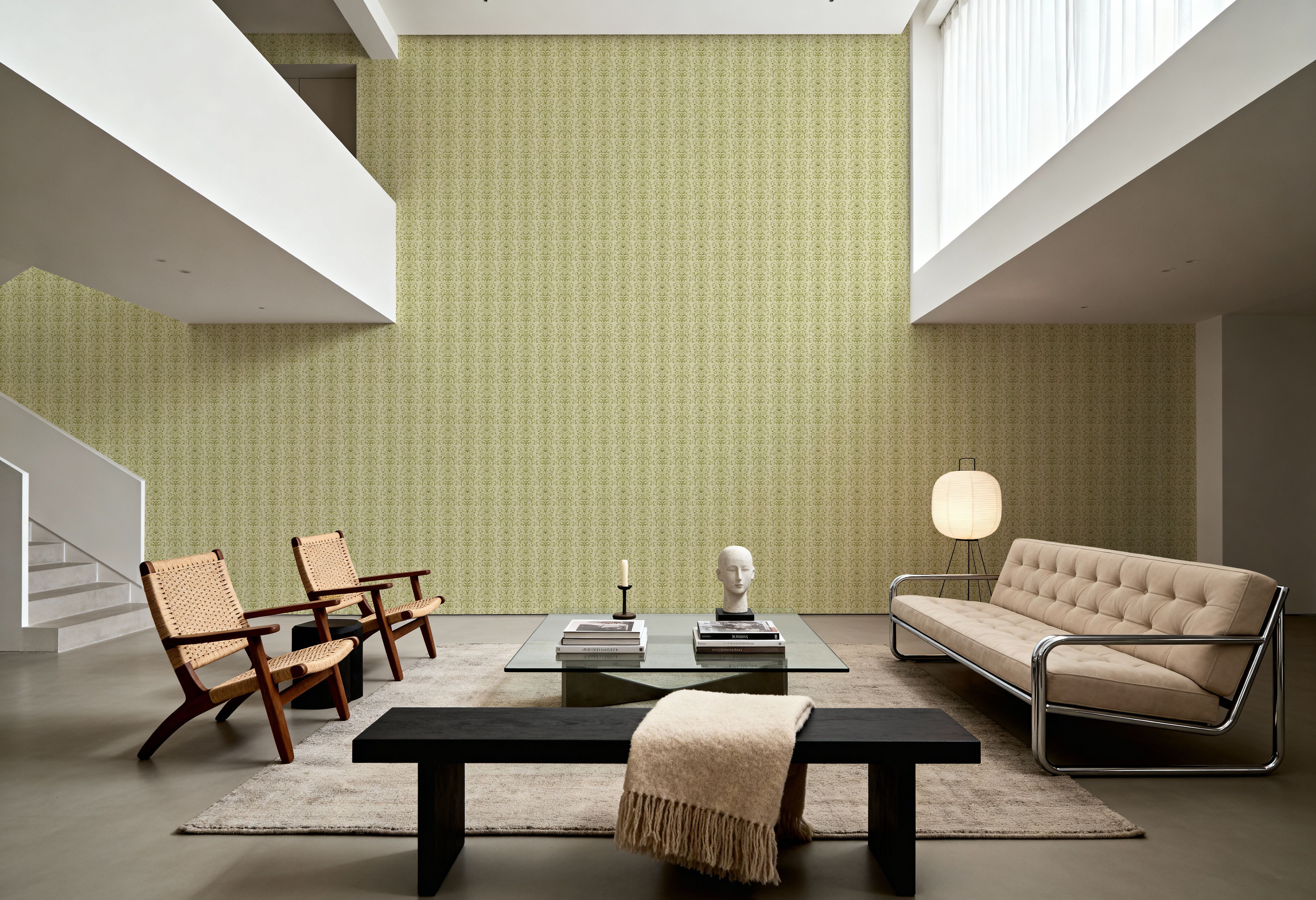 Ornate Stripes, Olive