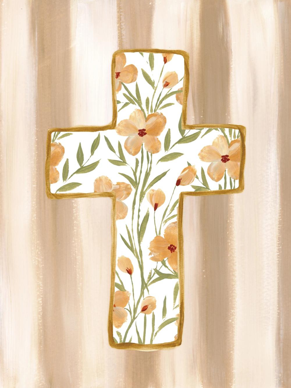 Floral Cross I