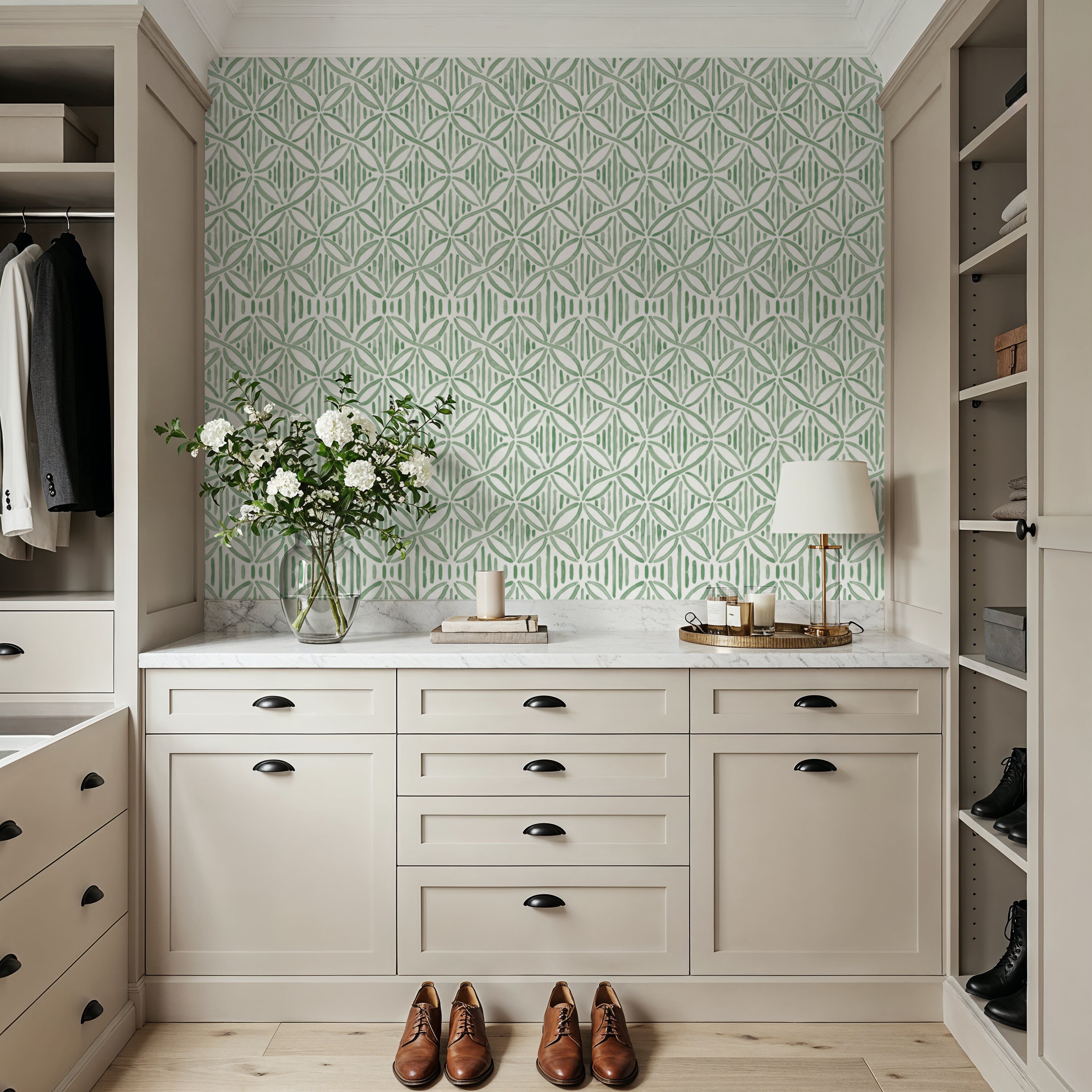 Paradise Flows Dark Green