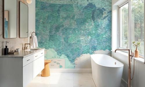 US Map Detailed - Harriet