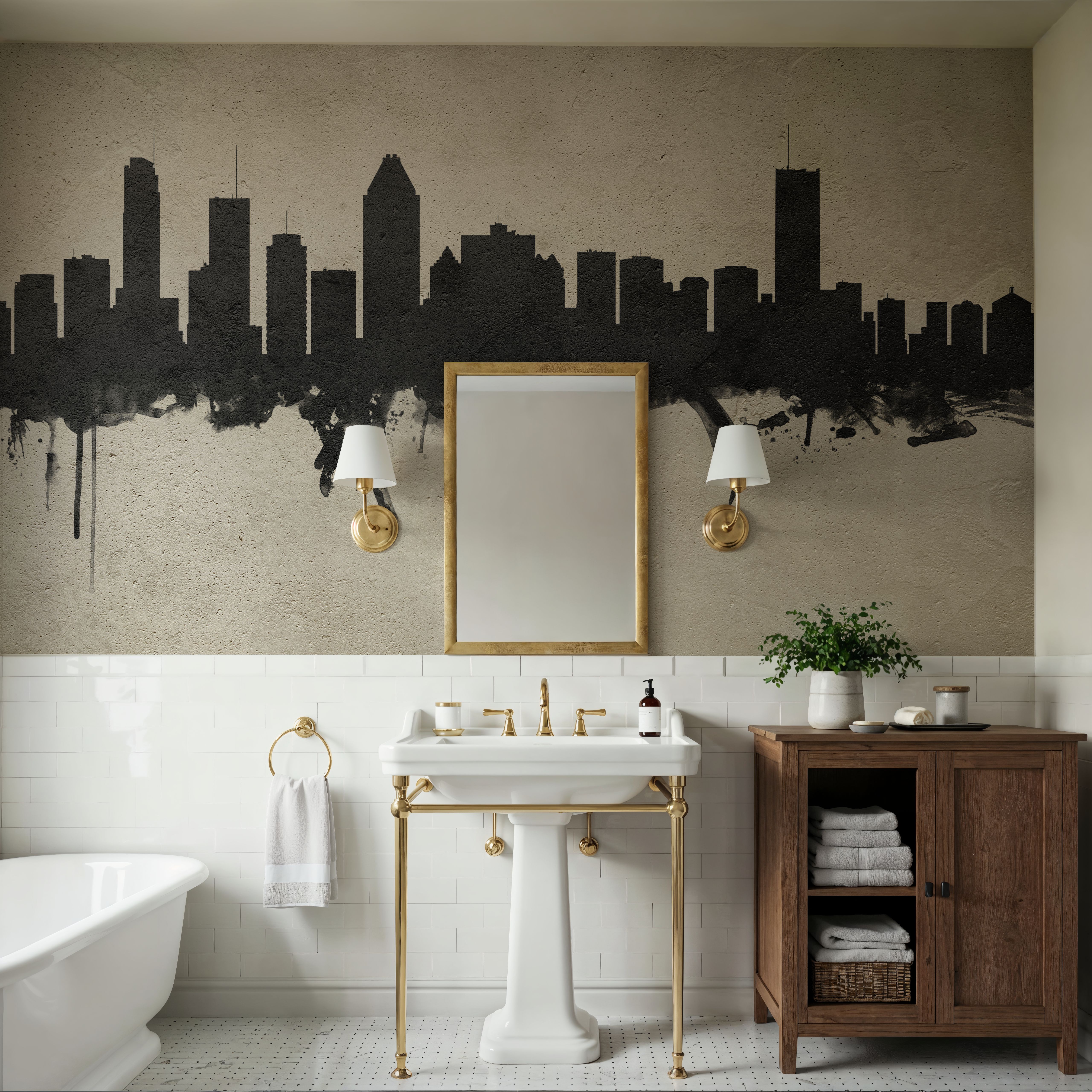Montreal Canada Skyline Concrete
