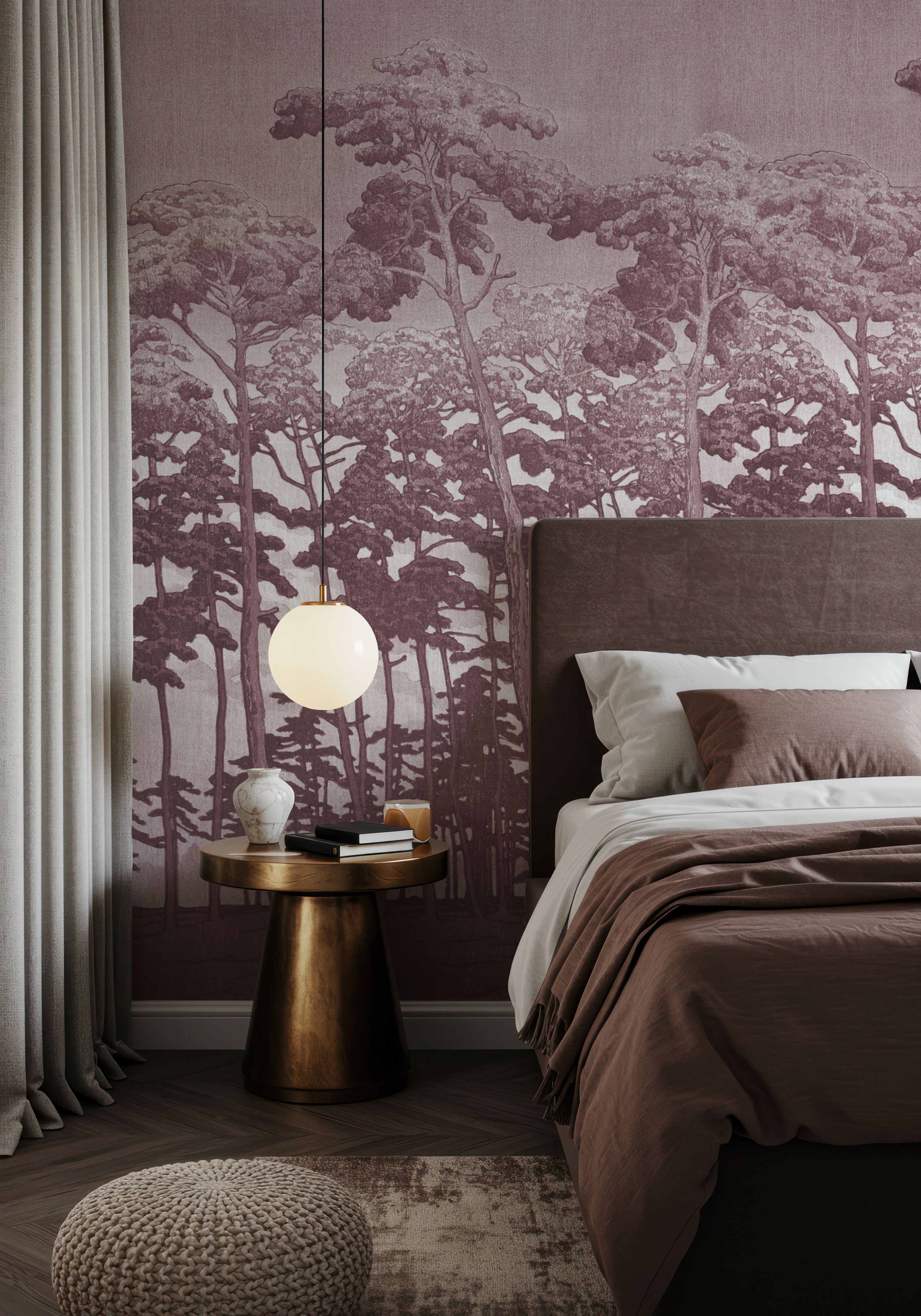 Tranquil Pinescape, Dusty Wine