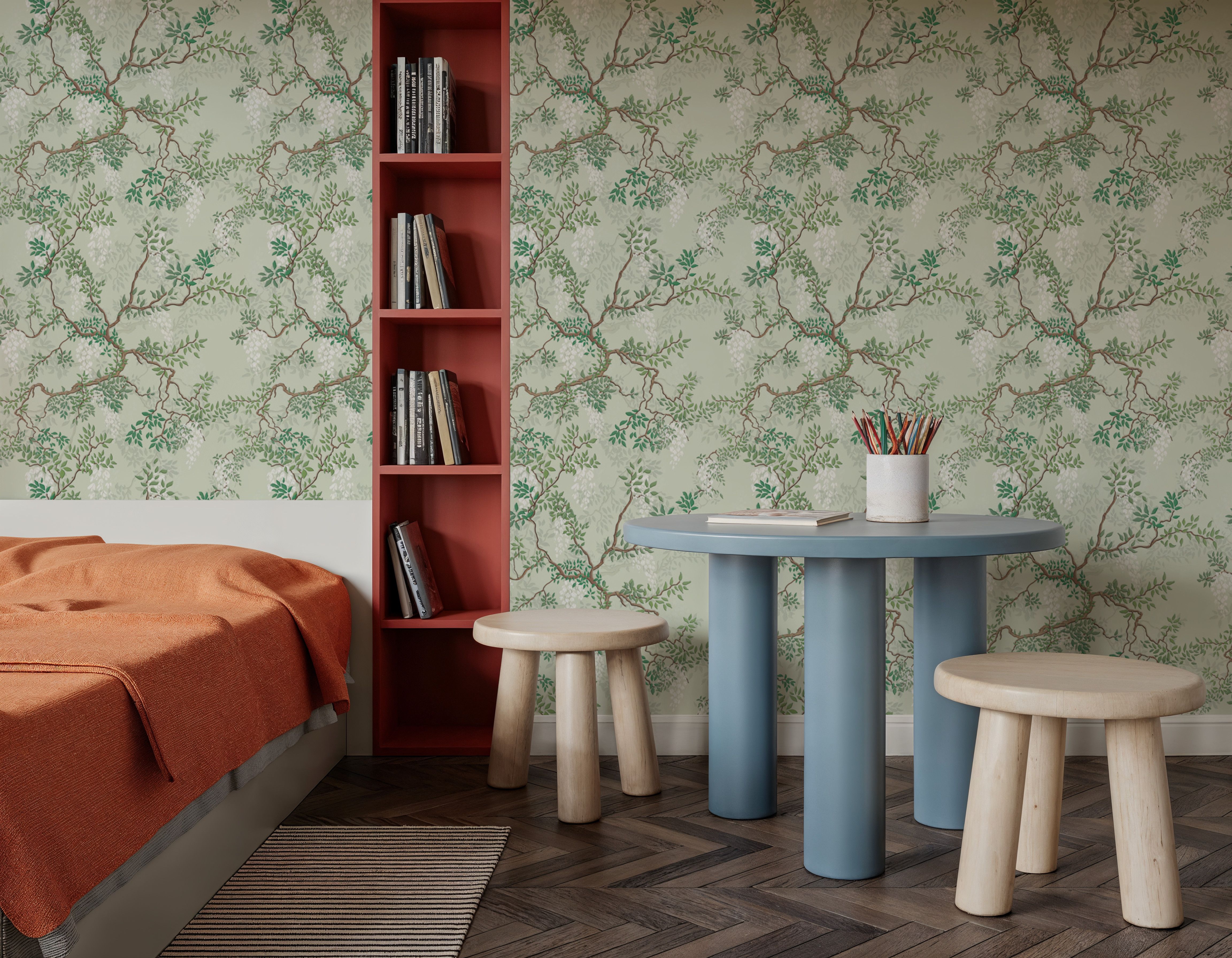 Climbing Wisteria, Sage