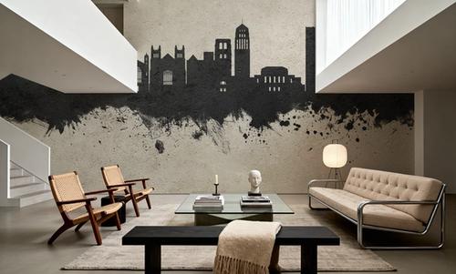 Ann Arbor Michigan Skyline Concrete