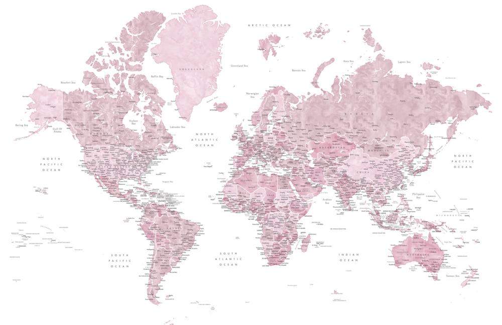 World Map Cities - Melit