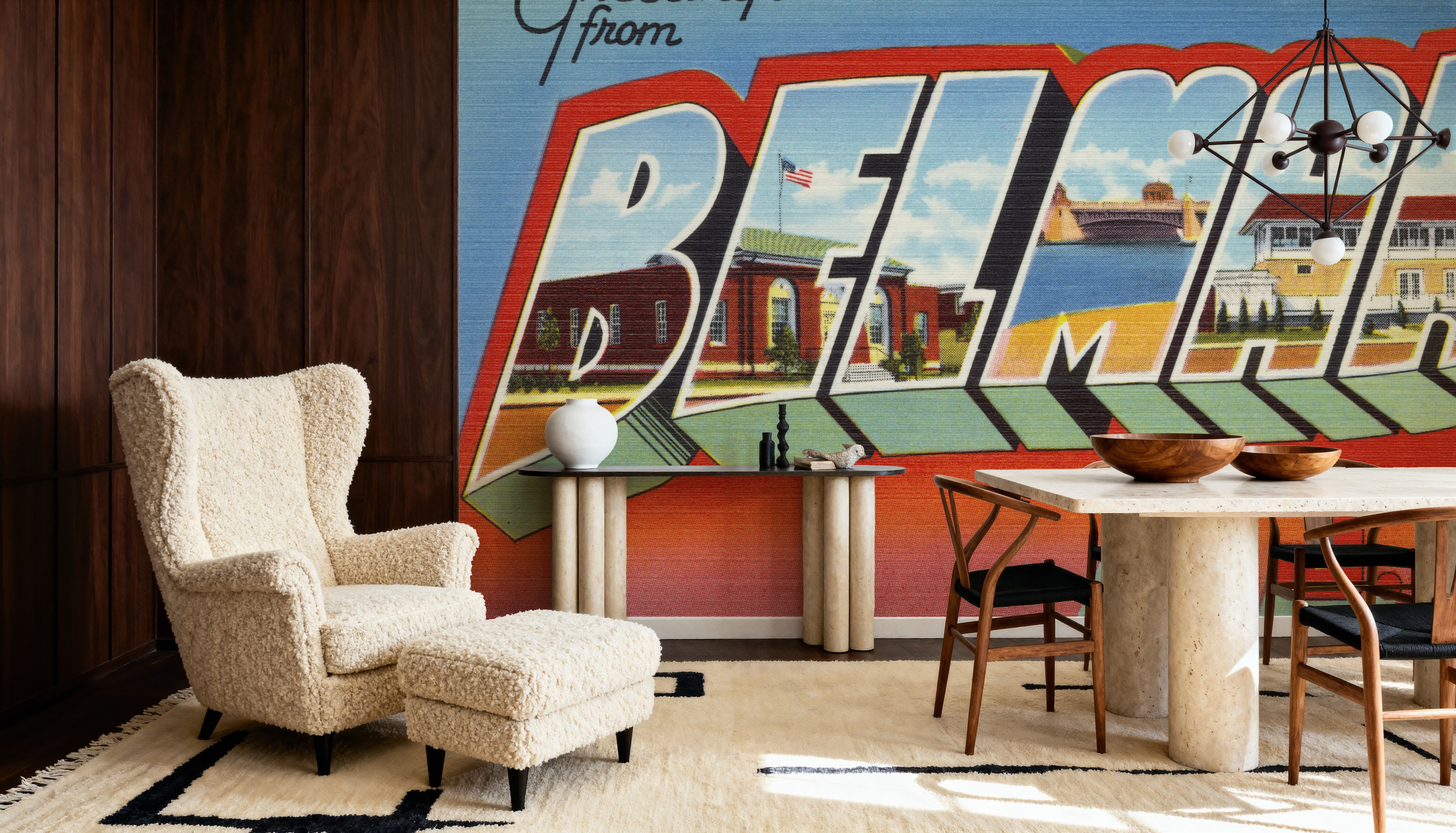 Greetings from Belmar - Screenprint Postcard