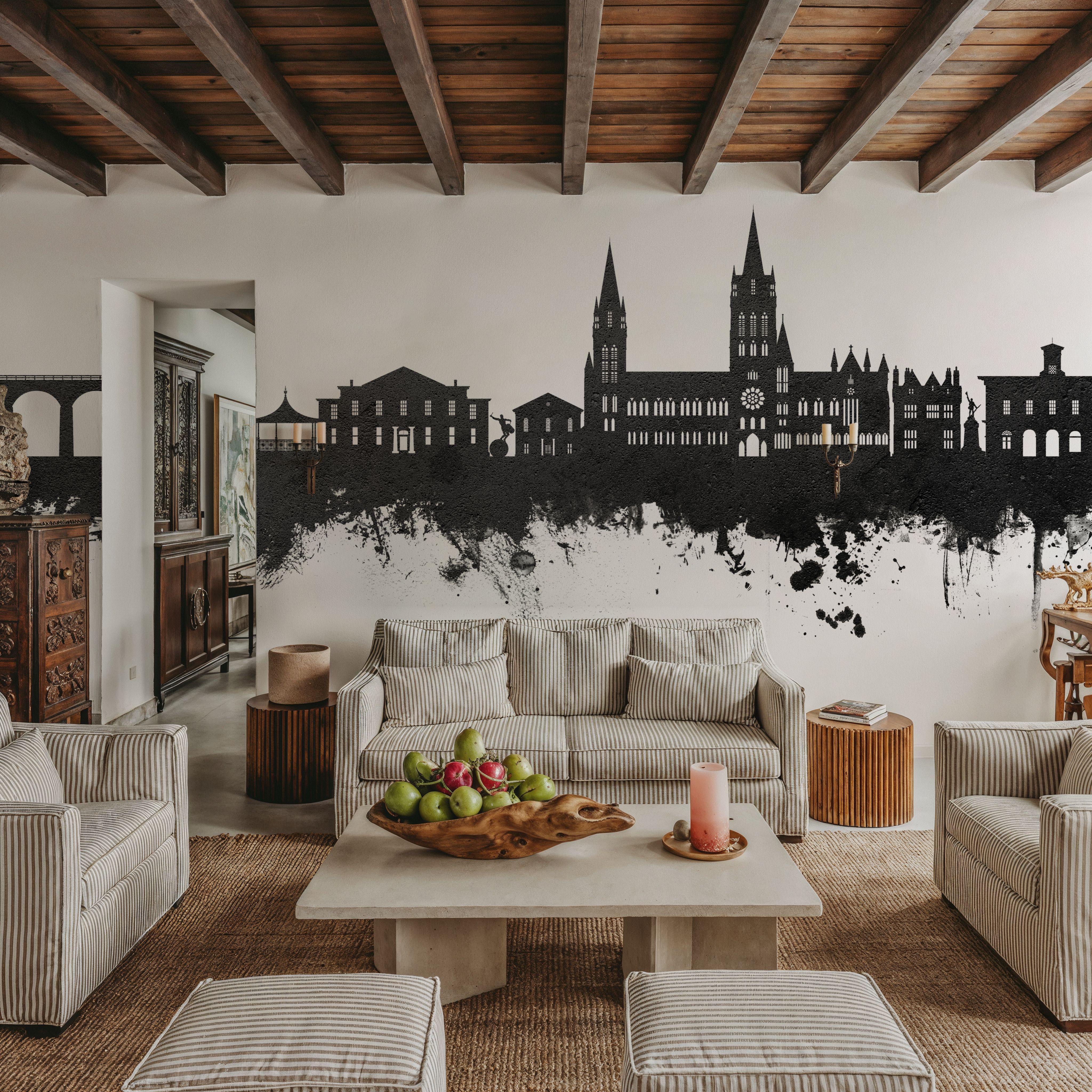 Truro England Skyline Black & White