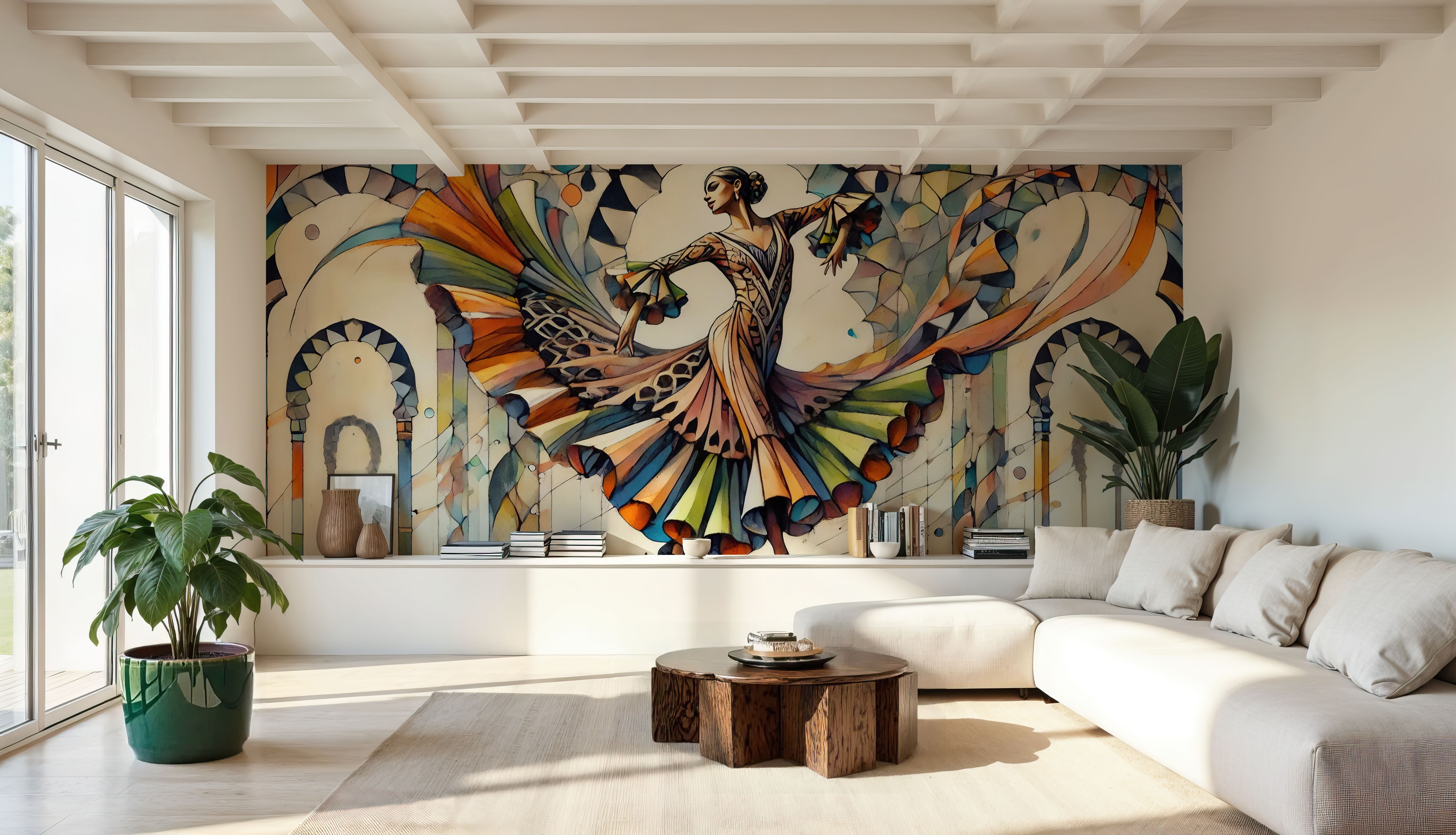 Flamenco Dancer in Art Deco