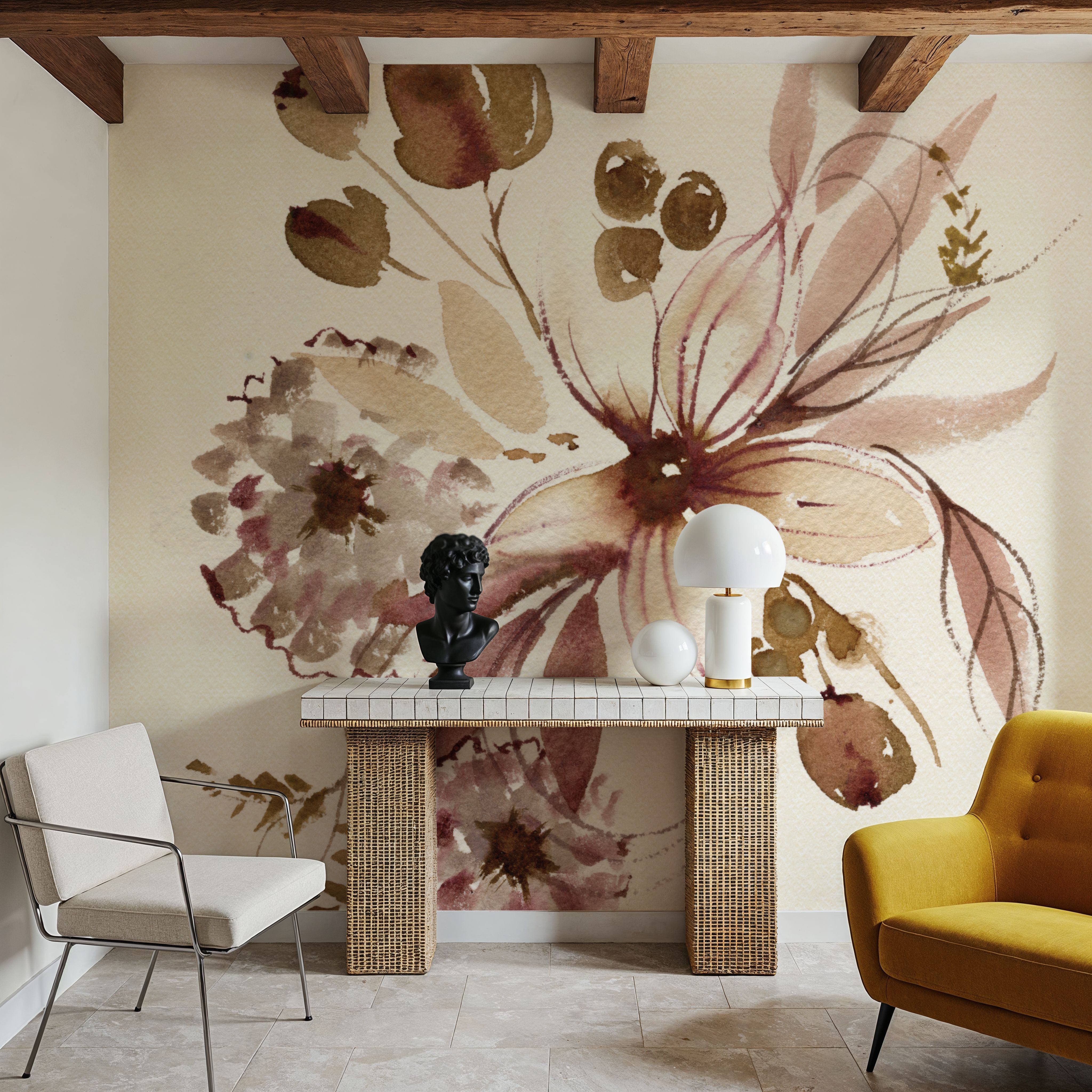 Sepia Floral