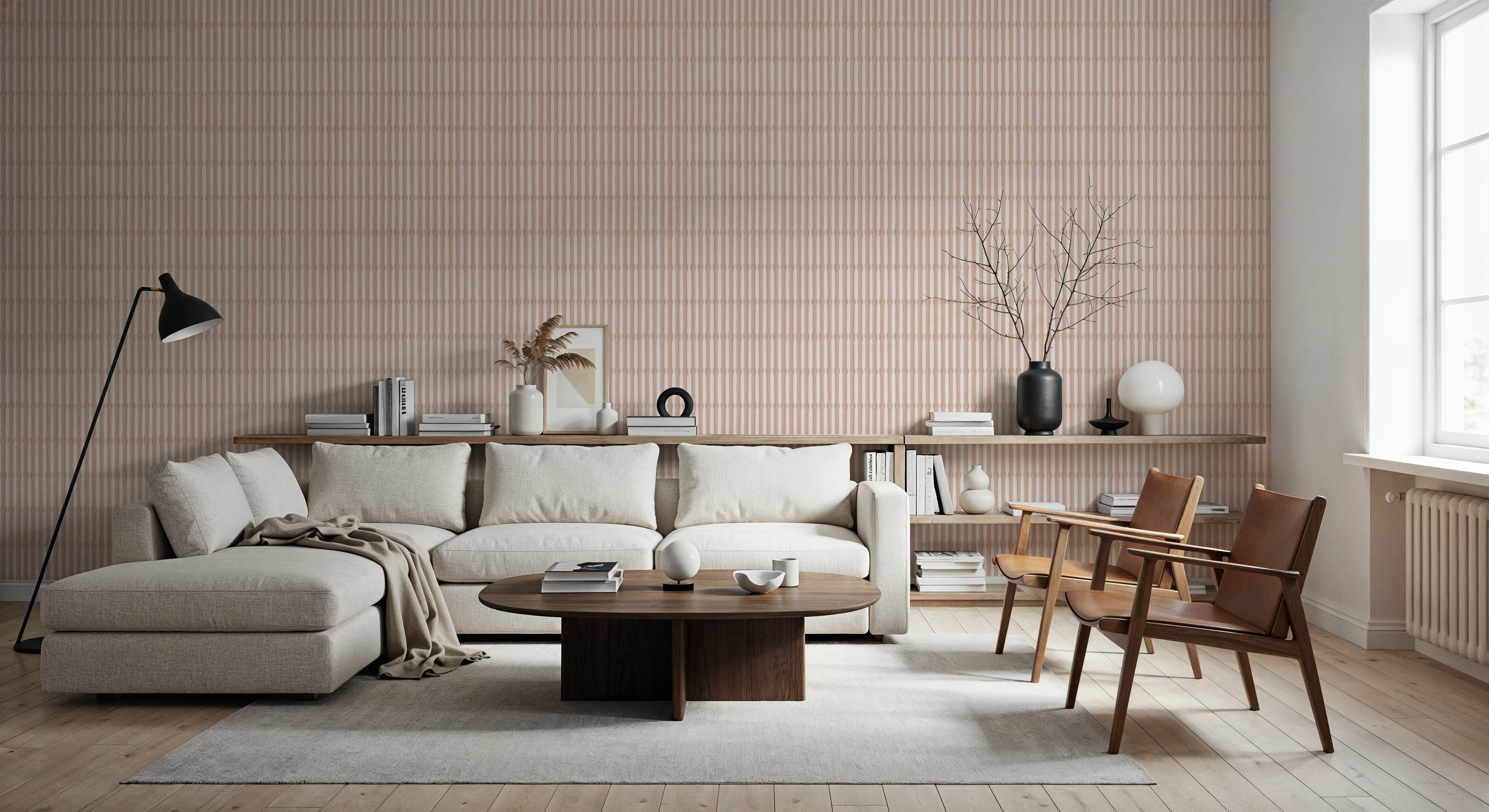 Bamboo Stripes, Blush