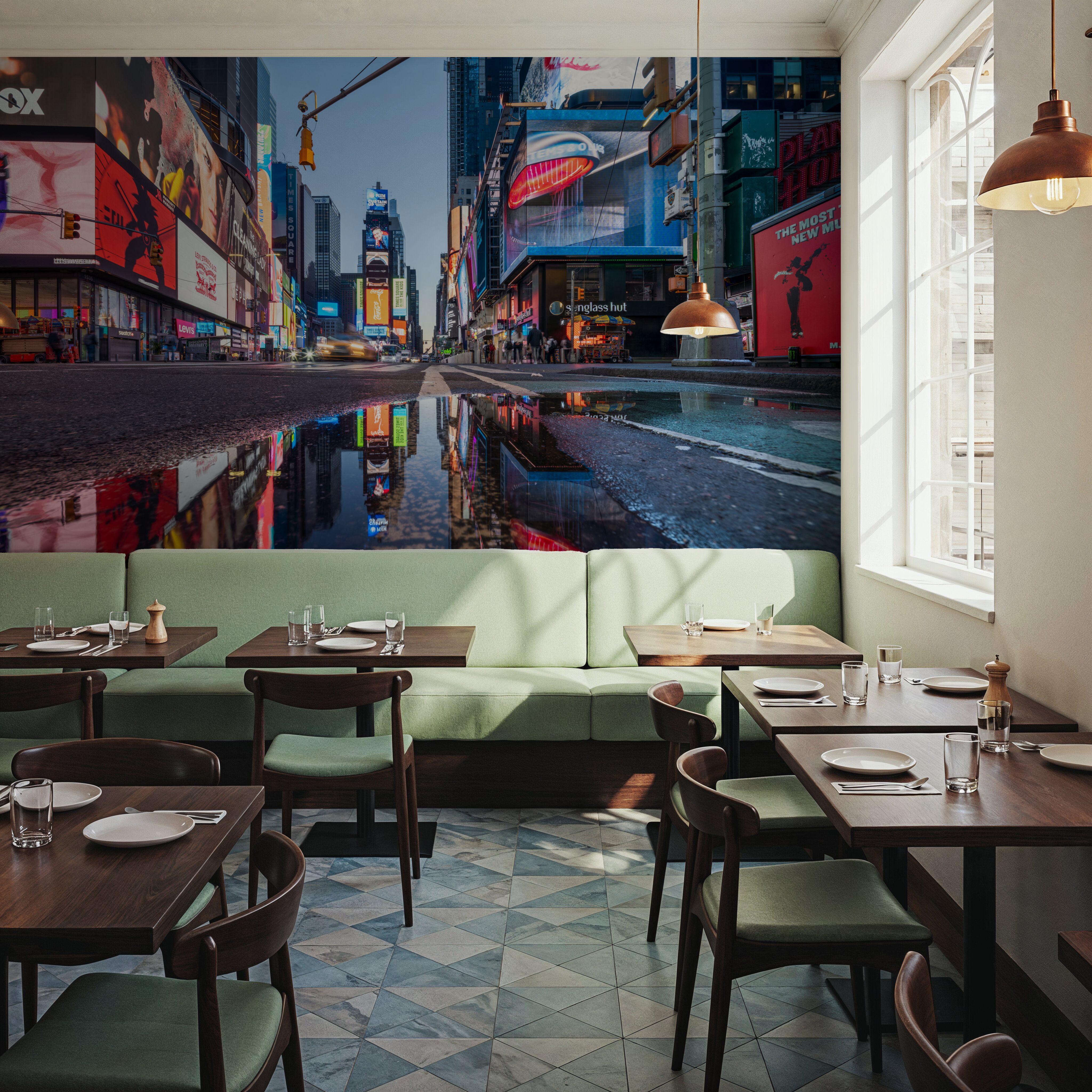 Reflecting on Times Square