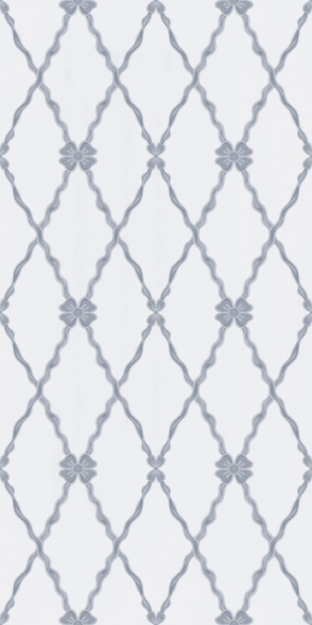 French Country Style Argyle, Grey Blue