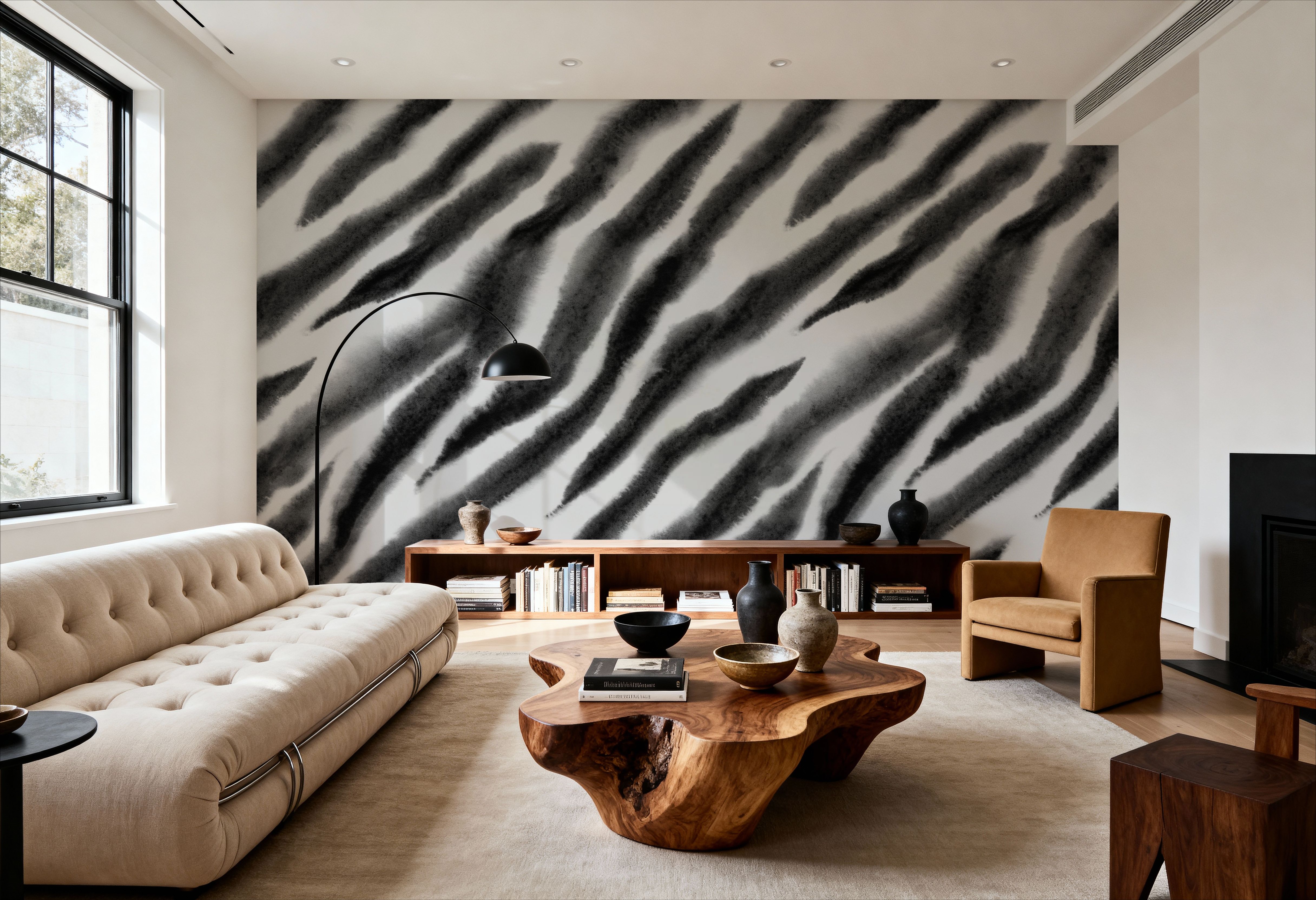Watercolor Tiger Stripes, Zebra