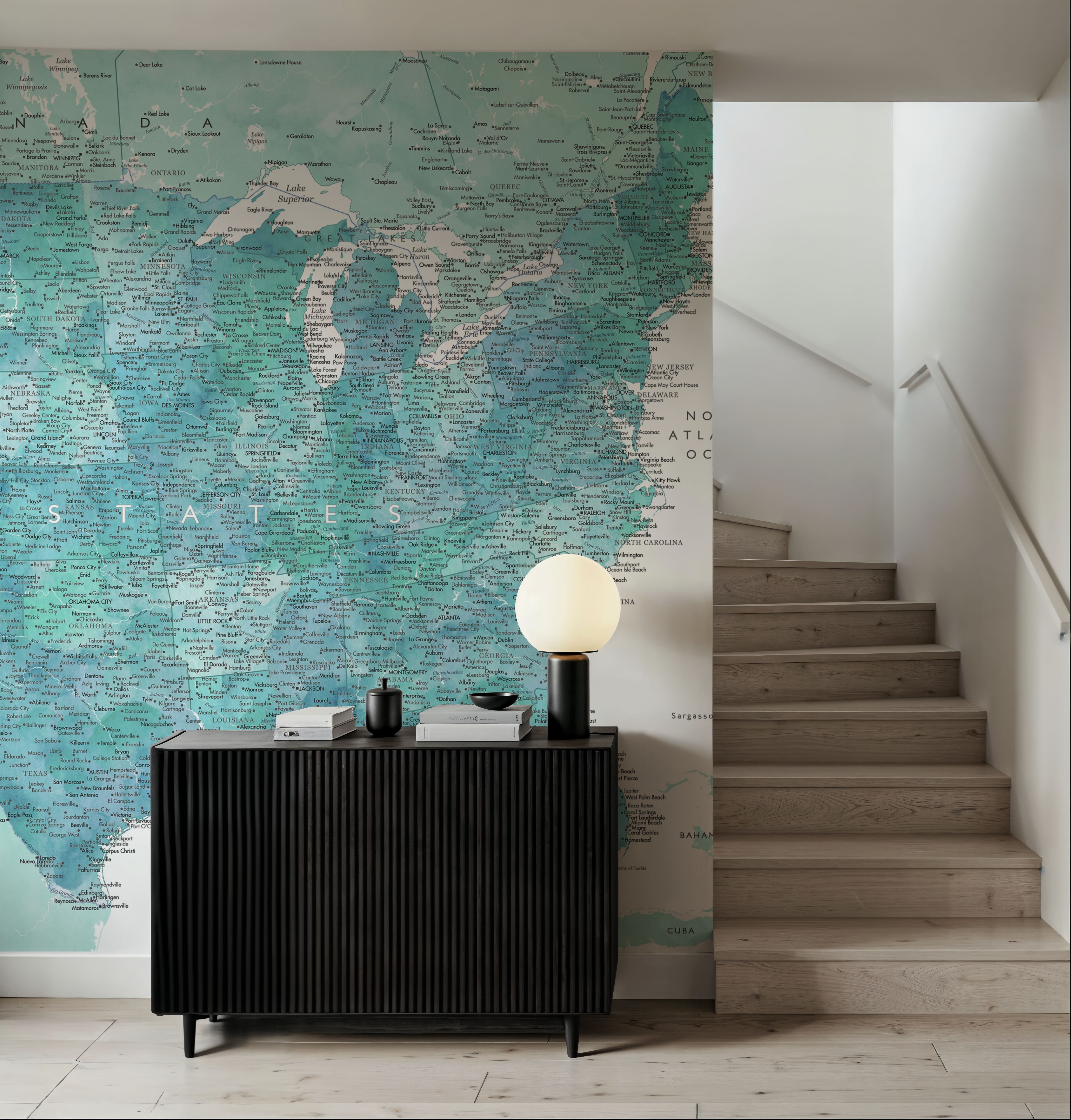 US Map Detailed - Sevyn