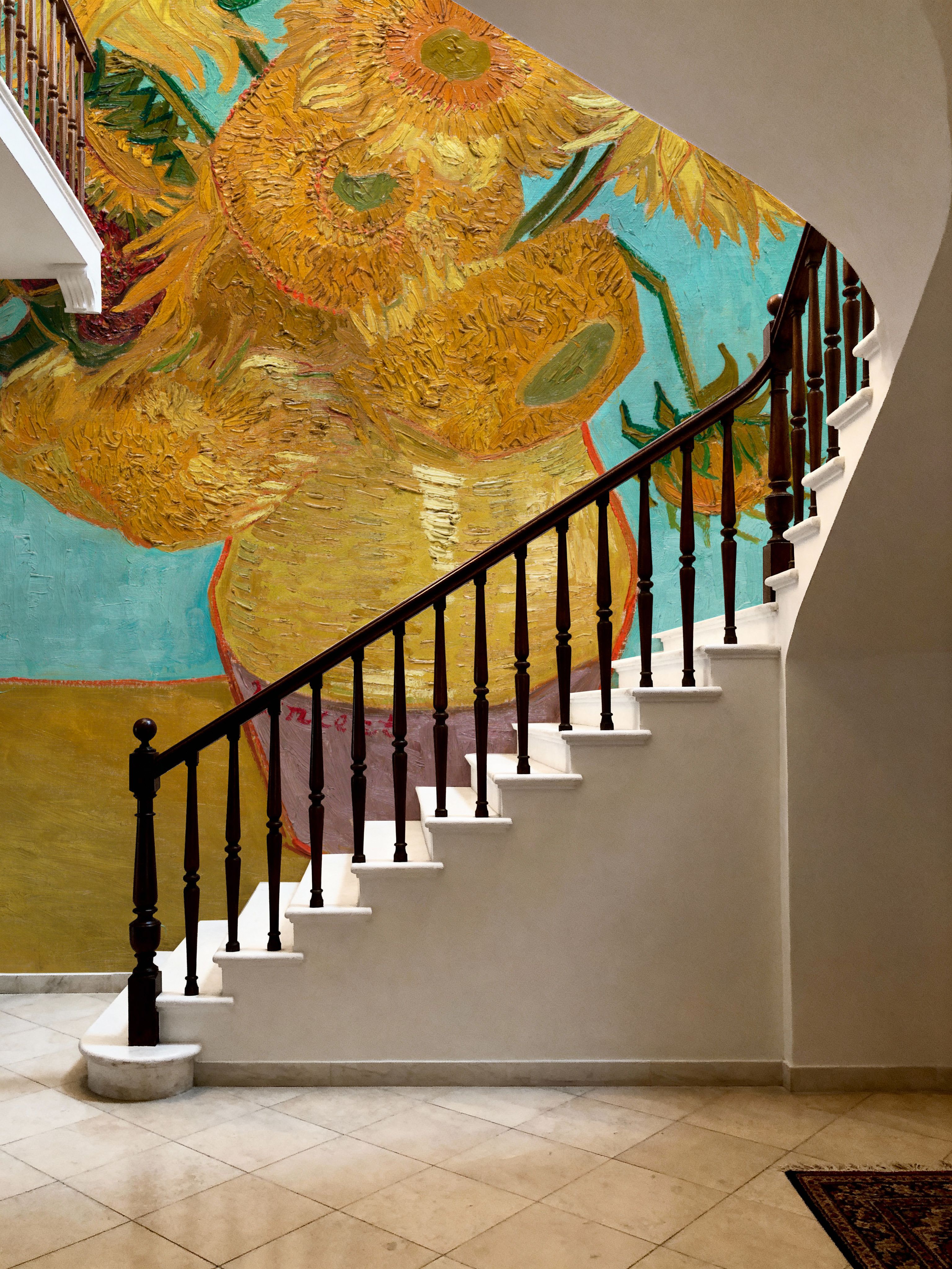 Vase with Twelve Sunflowers