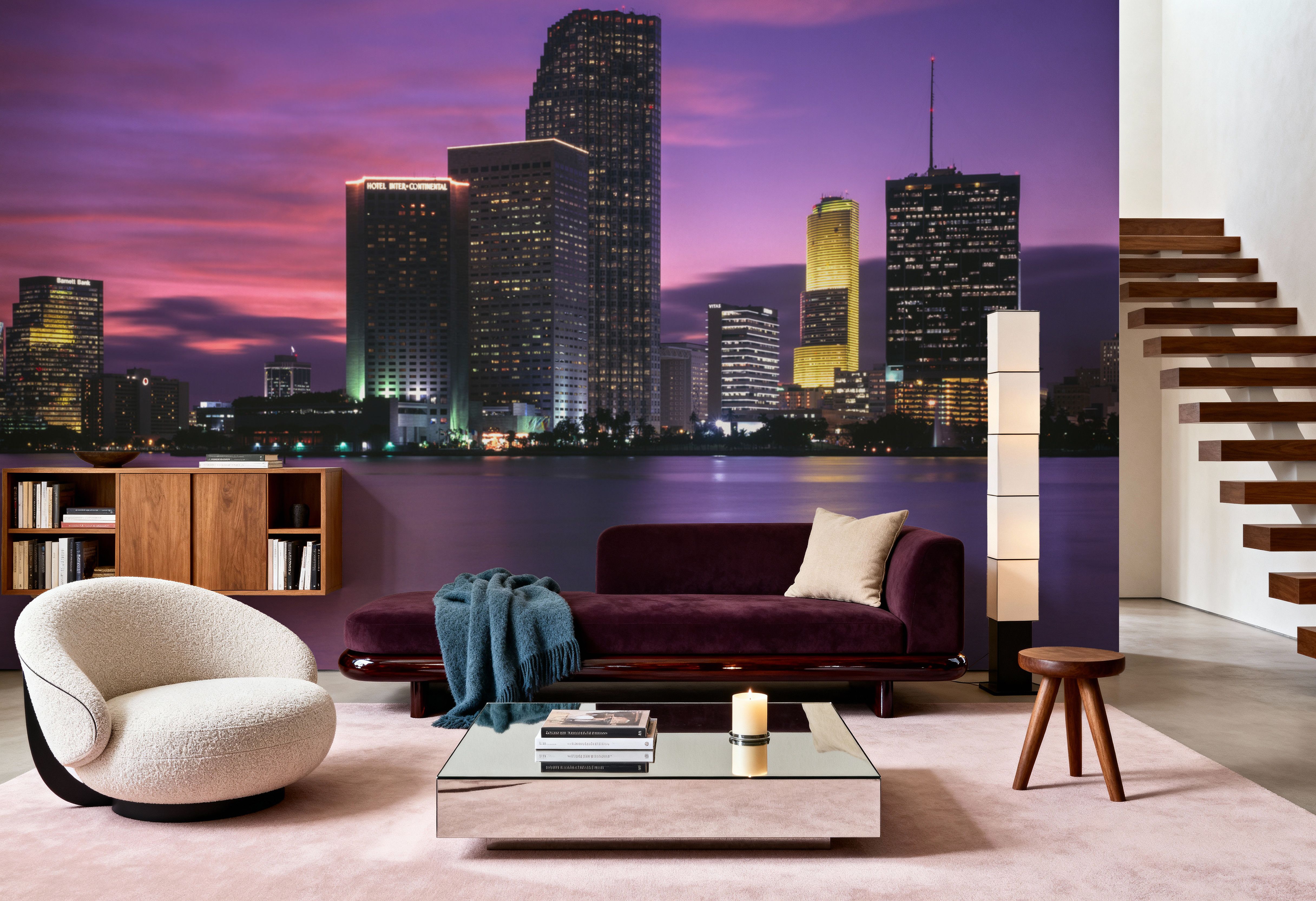 Sunset Pink Twilight Metropolis