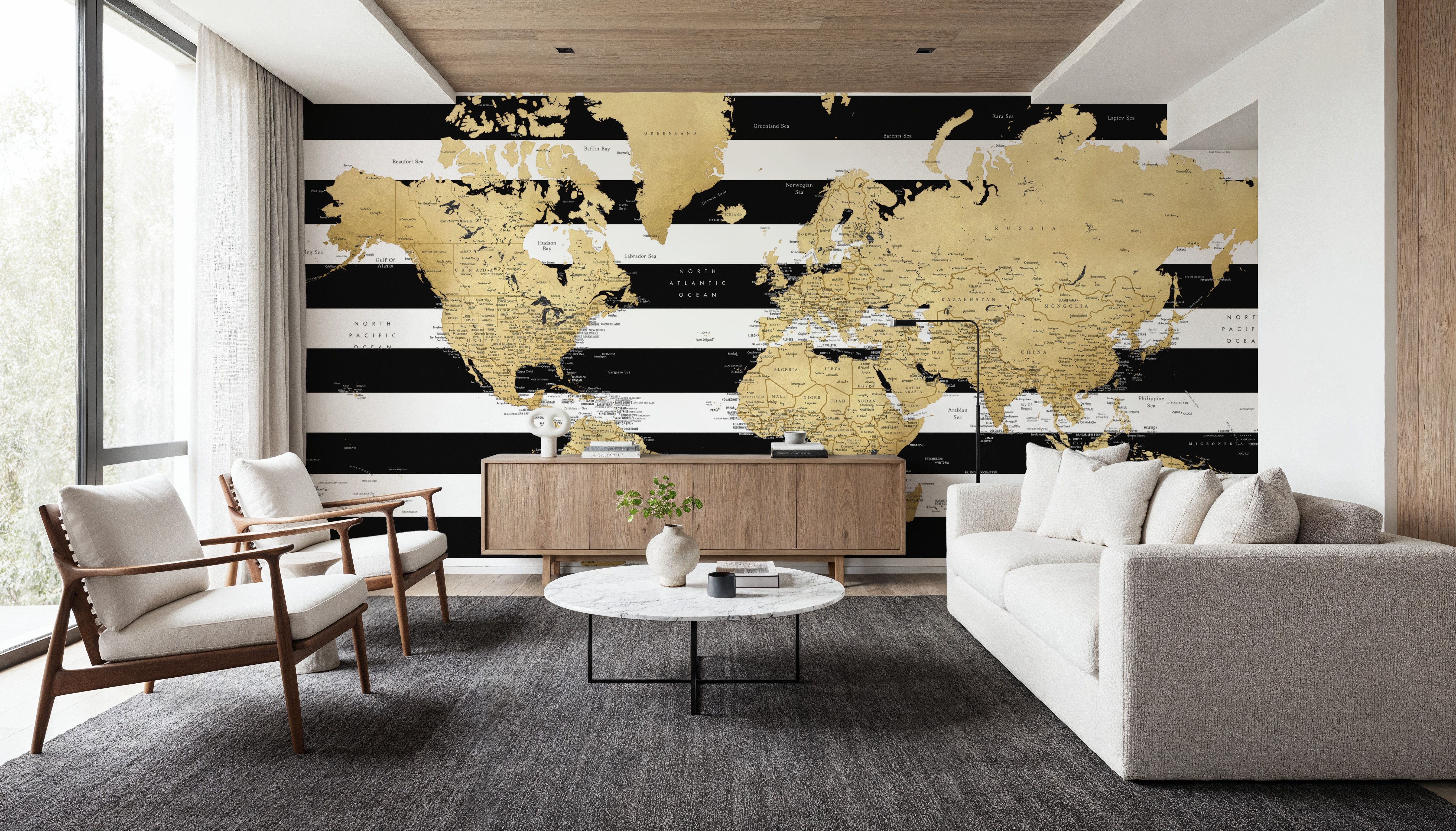 World Map Cities - Harper
