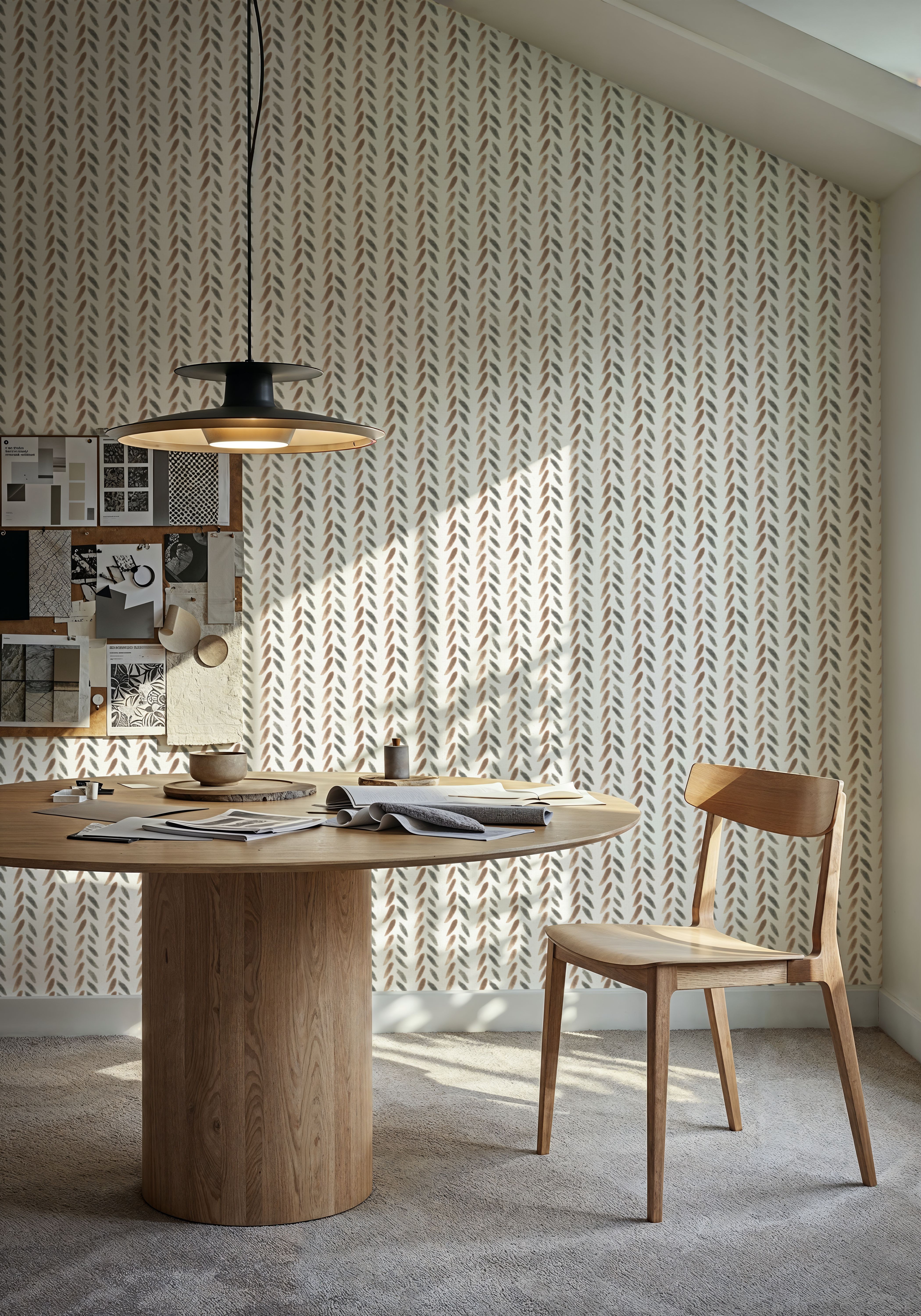 Falling Wheat Gray and Brown