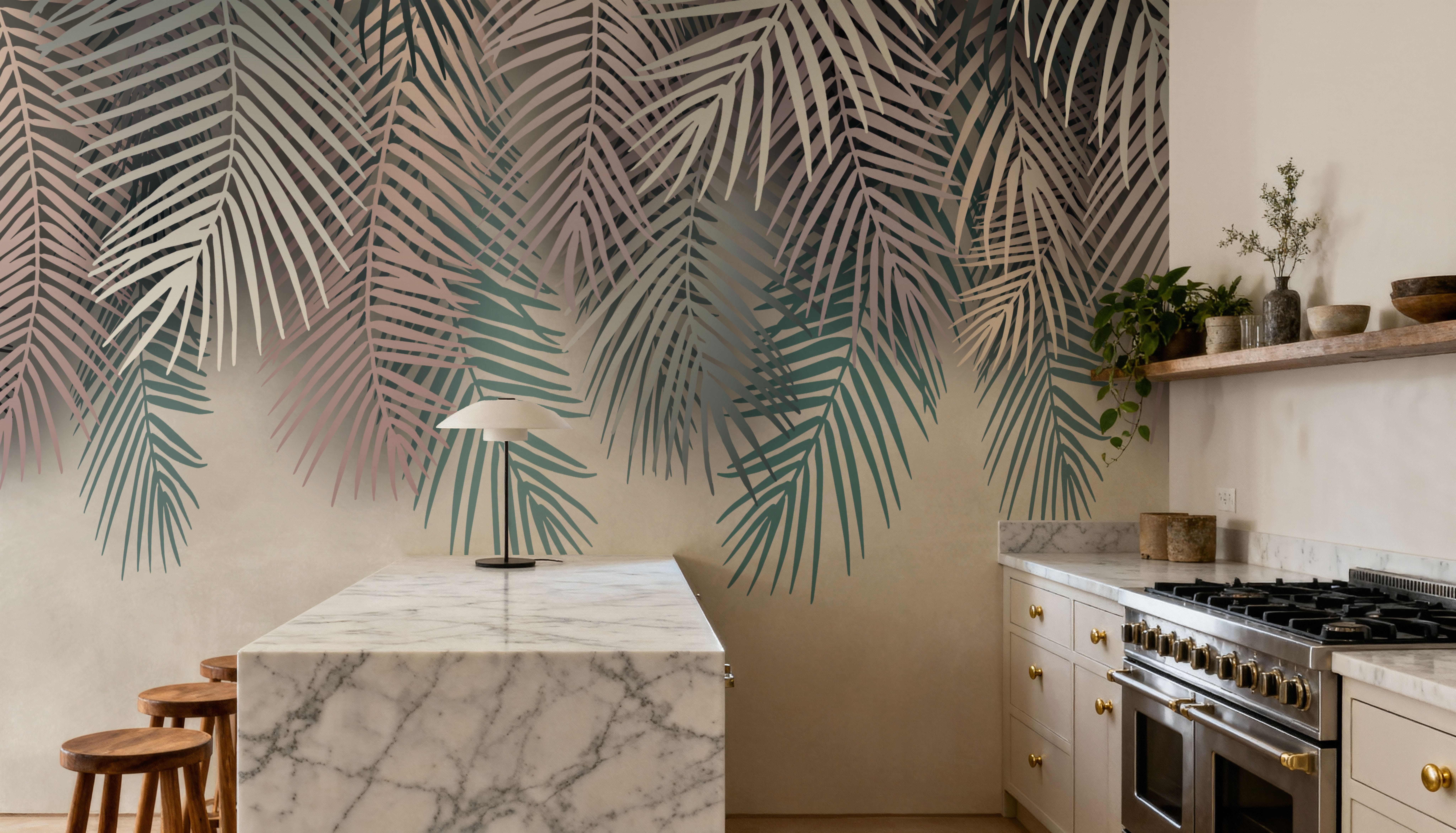 Palms Up Ahead, Papier peint