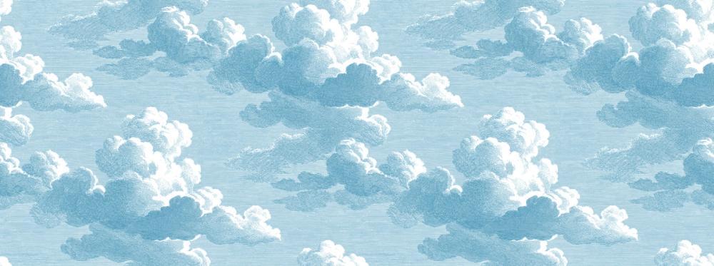 Intaglio Clouds, Washed Demin