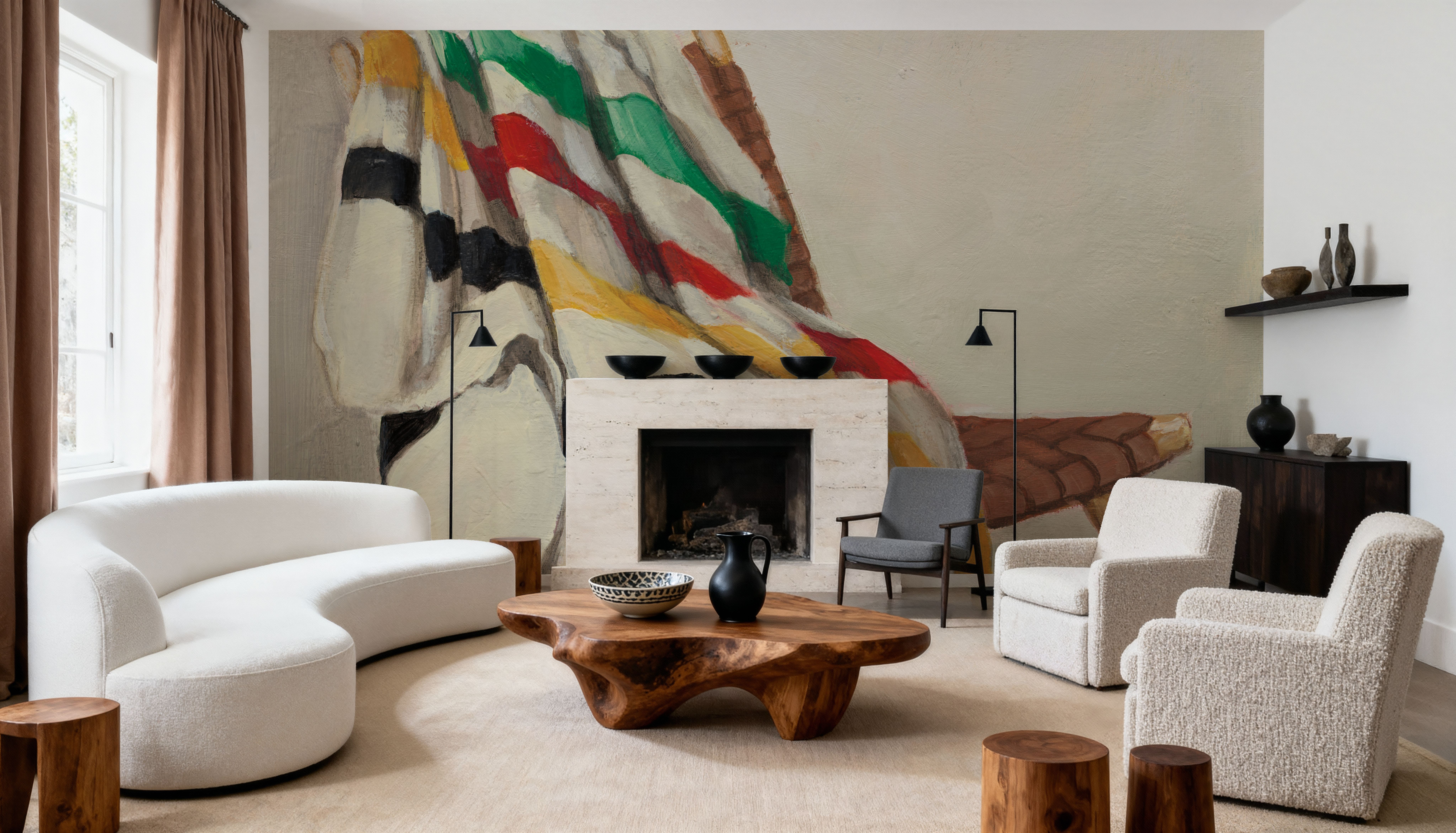 Cozy Lodge II, Papel pintado