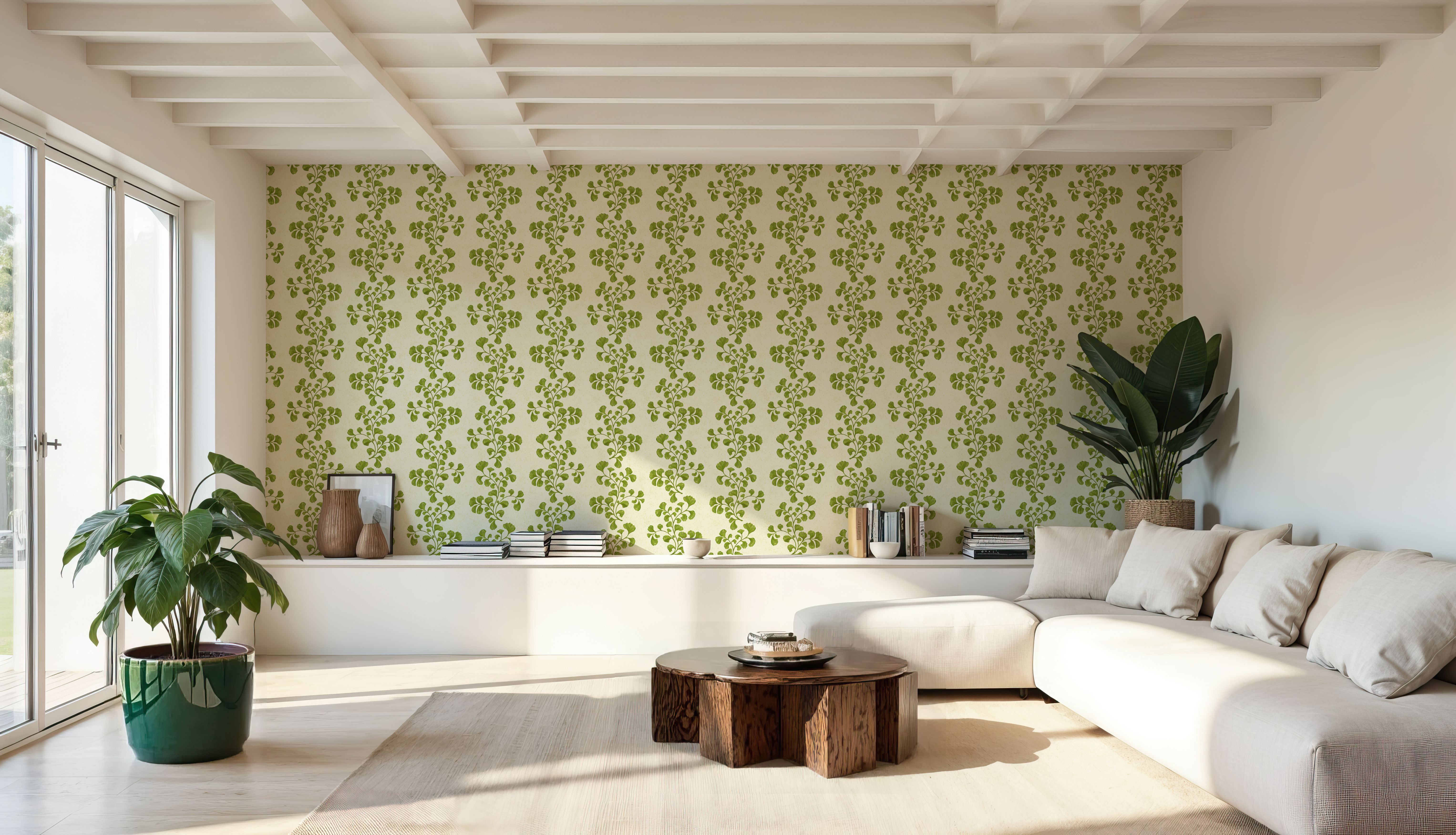 Fern Stripes, Cream