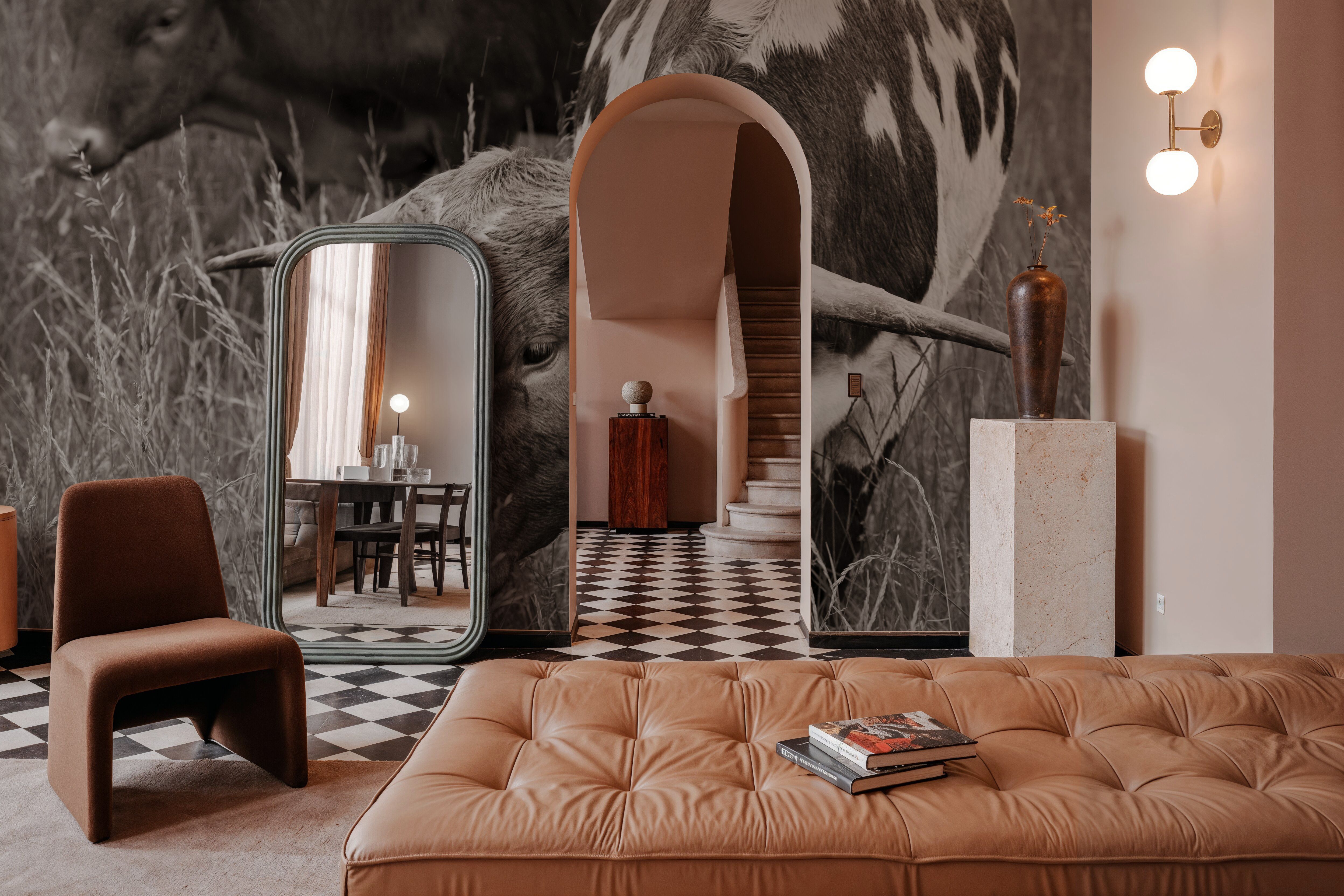 Rainy Pasture III BW