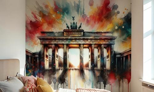 Watercolor Brandenburg Gate In Berlin