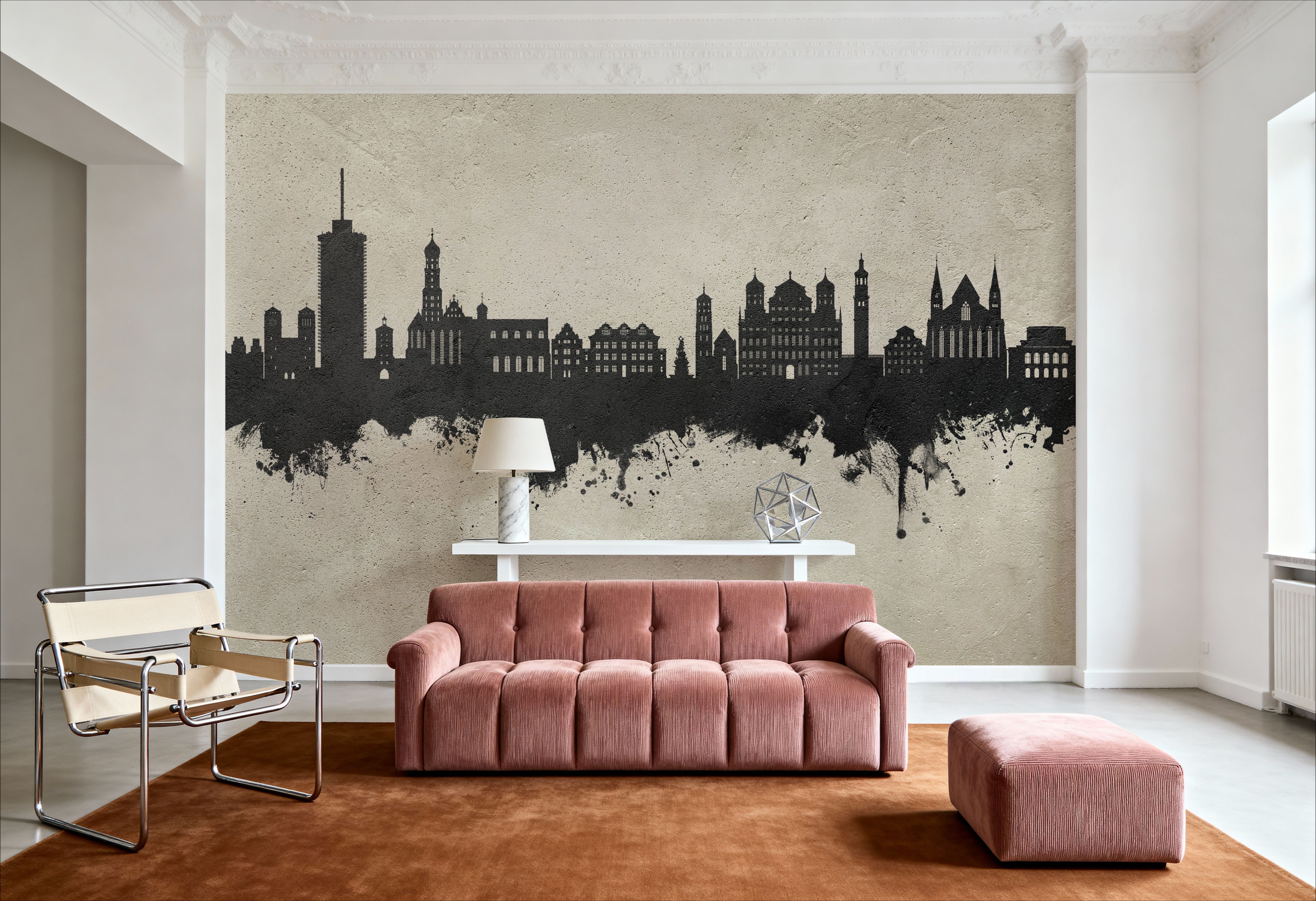 Augsburg Germany Skyline Concrete