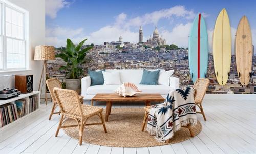 Paris Skyline and Sacre Coeur Basilique