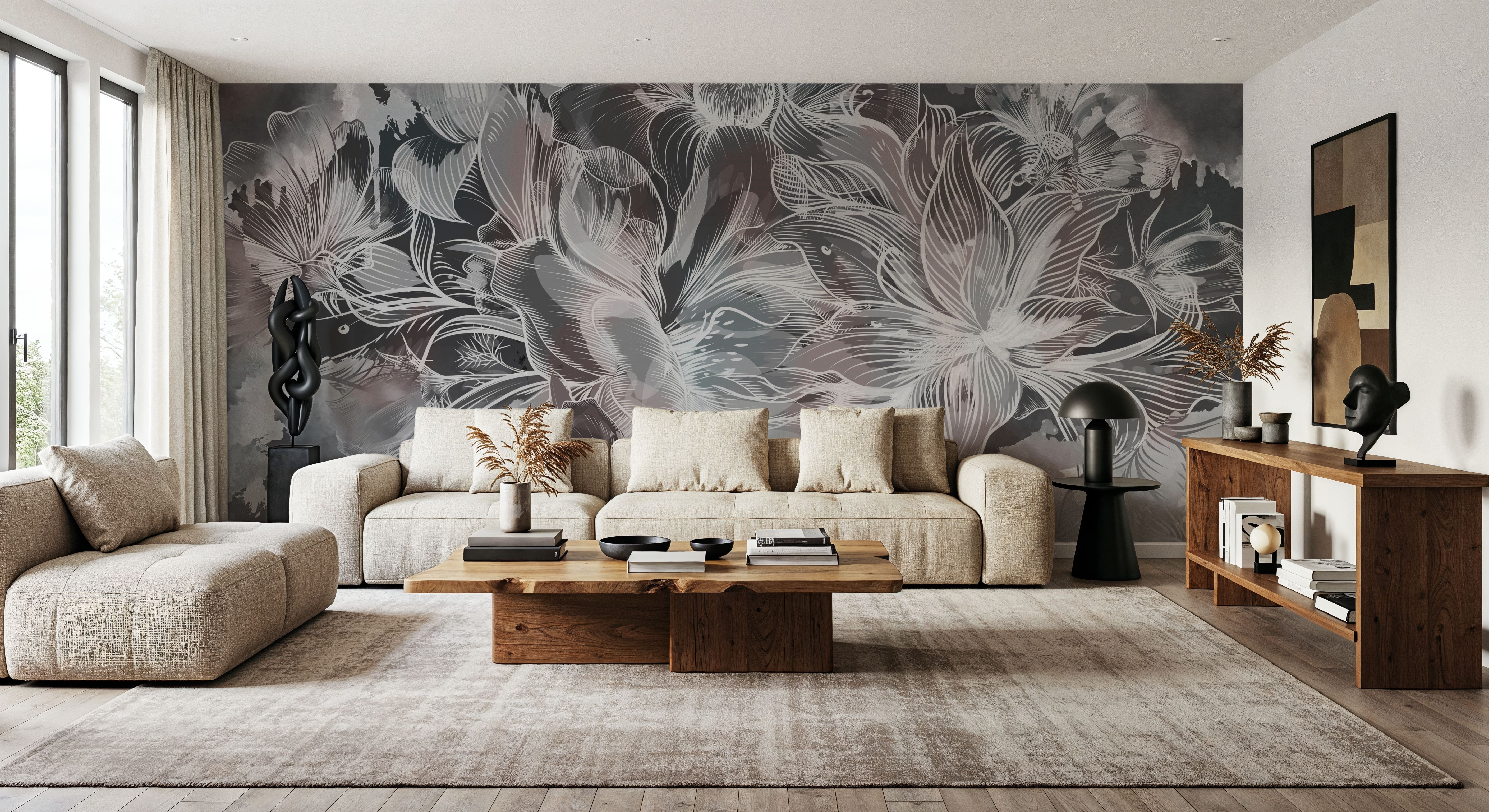 Seeing Through Leaves Dark, Papel de parede