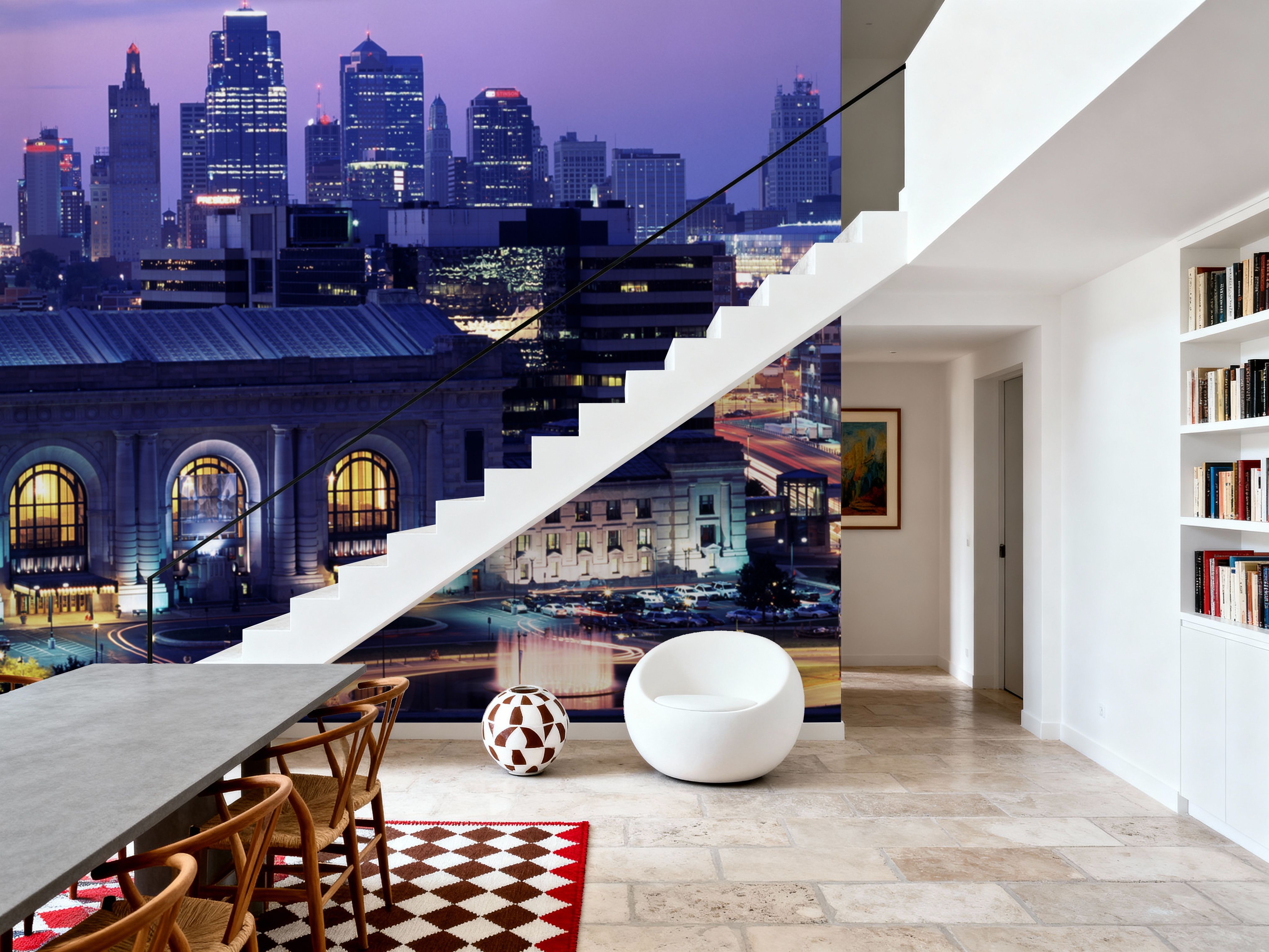 Purple Gradient Twilight Metropolis