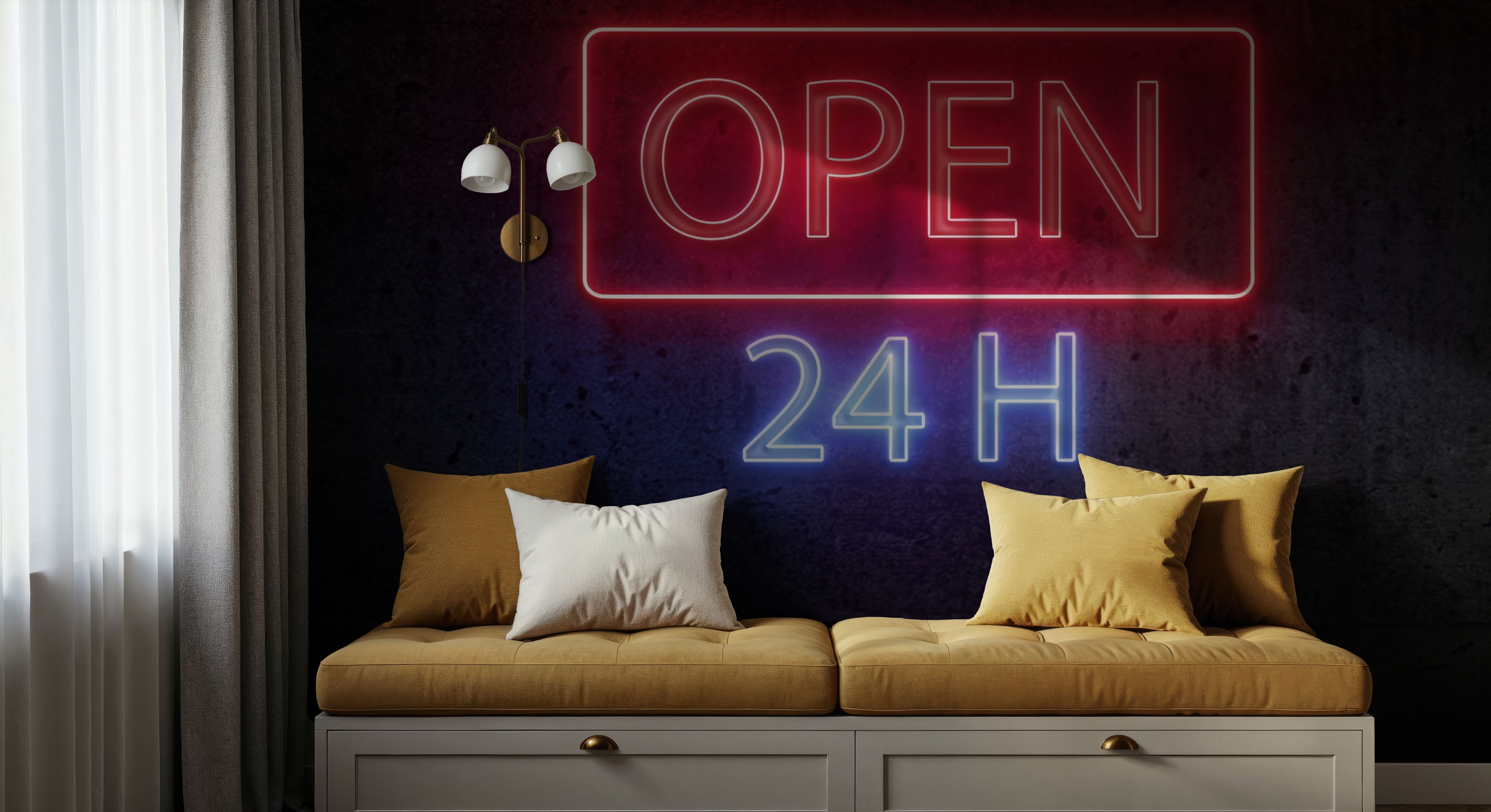 Open 24H, Carte da parati