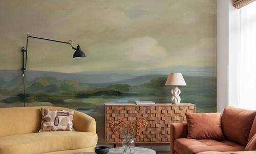 Muted Green Landscape