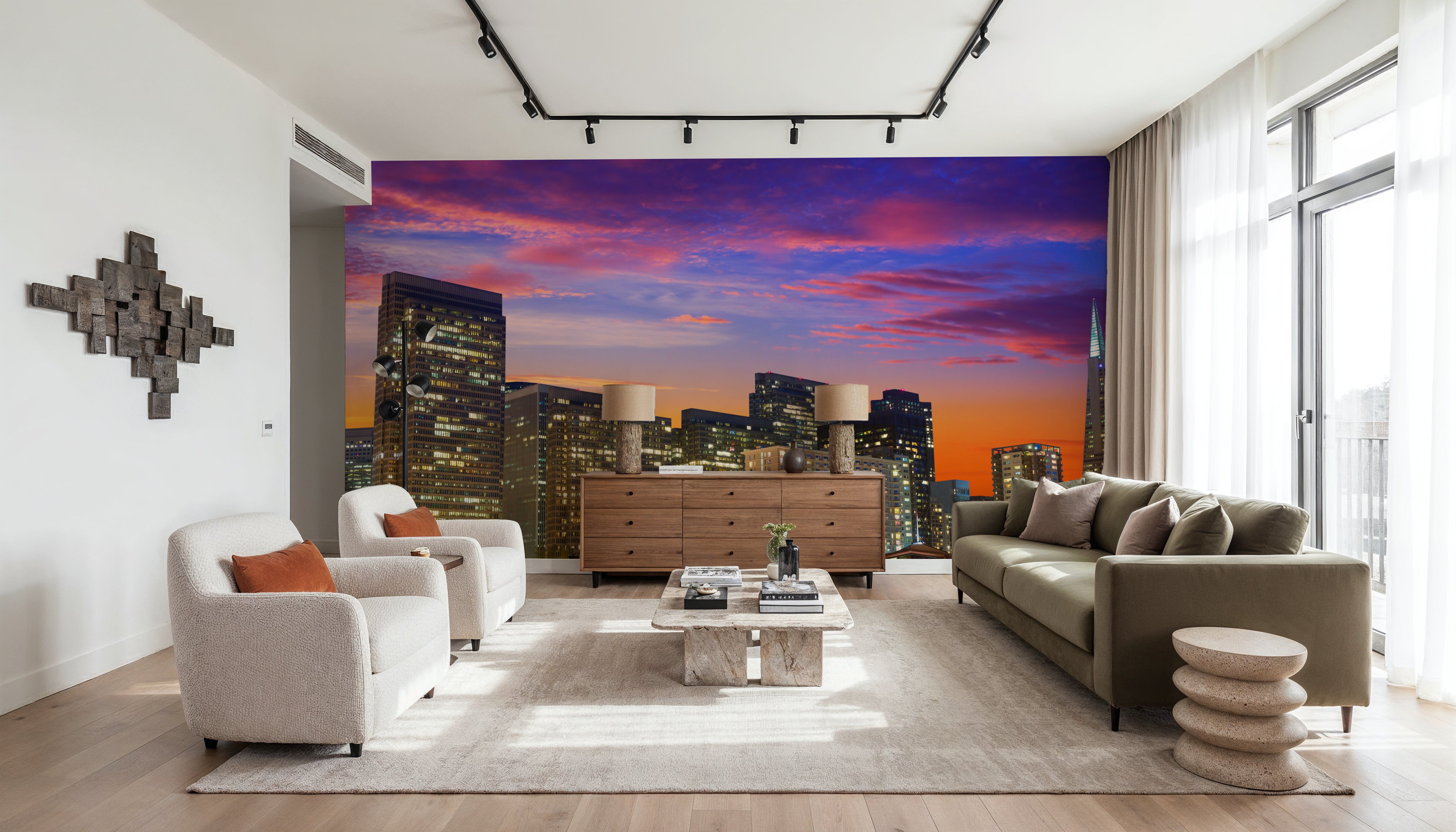 SF Skyline, Carte da parati