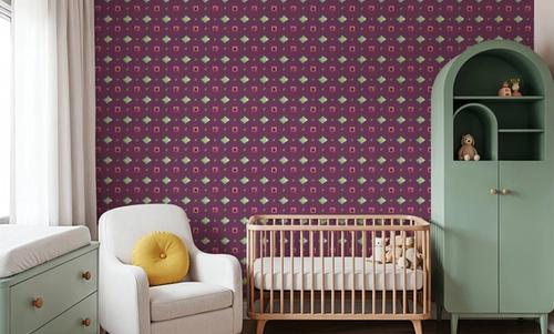 Boho Symbols Purple
