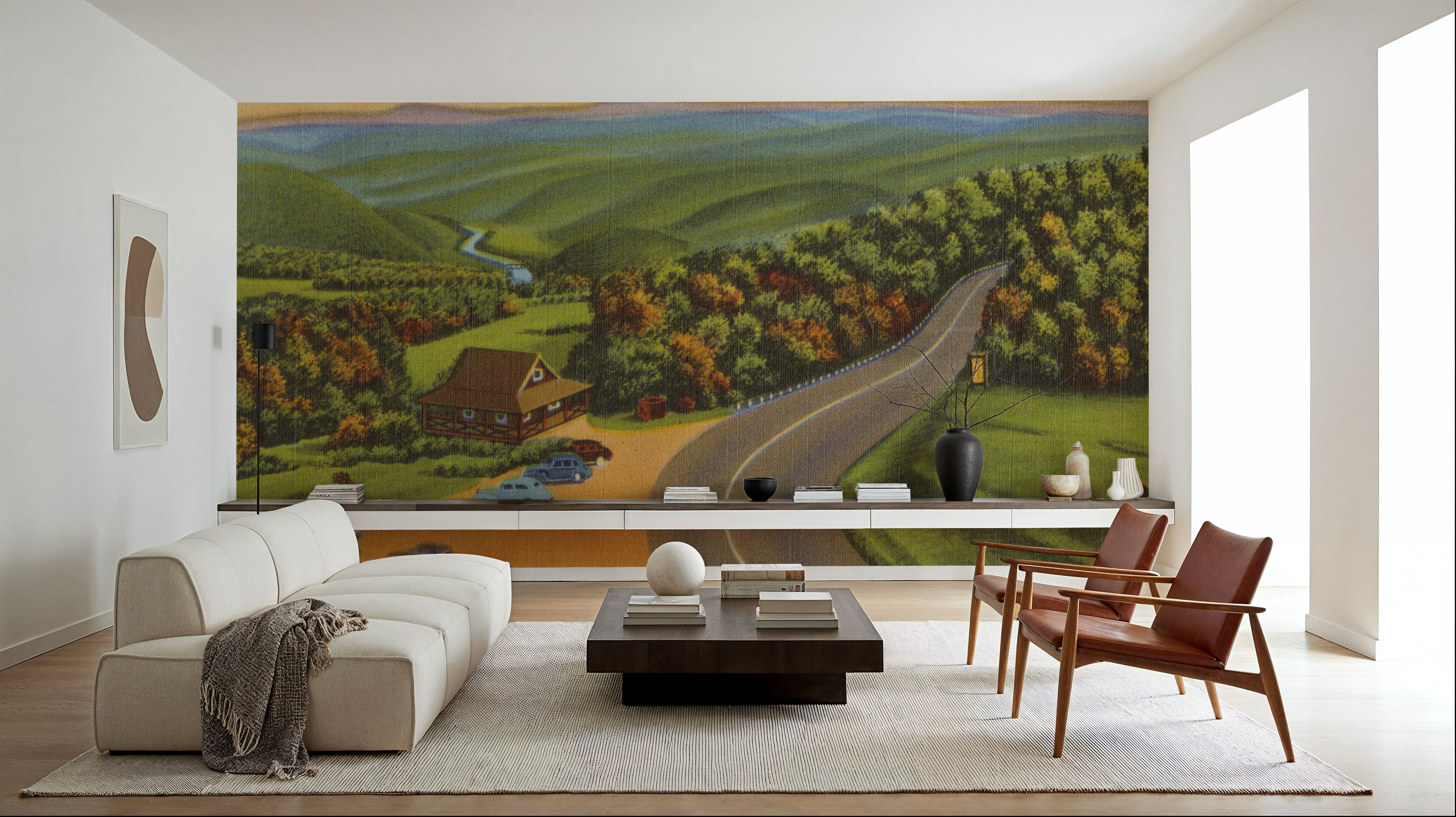 Deerfield River Valley - Screenprint Postcard