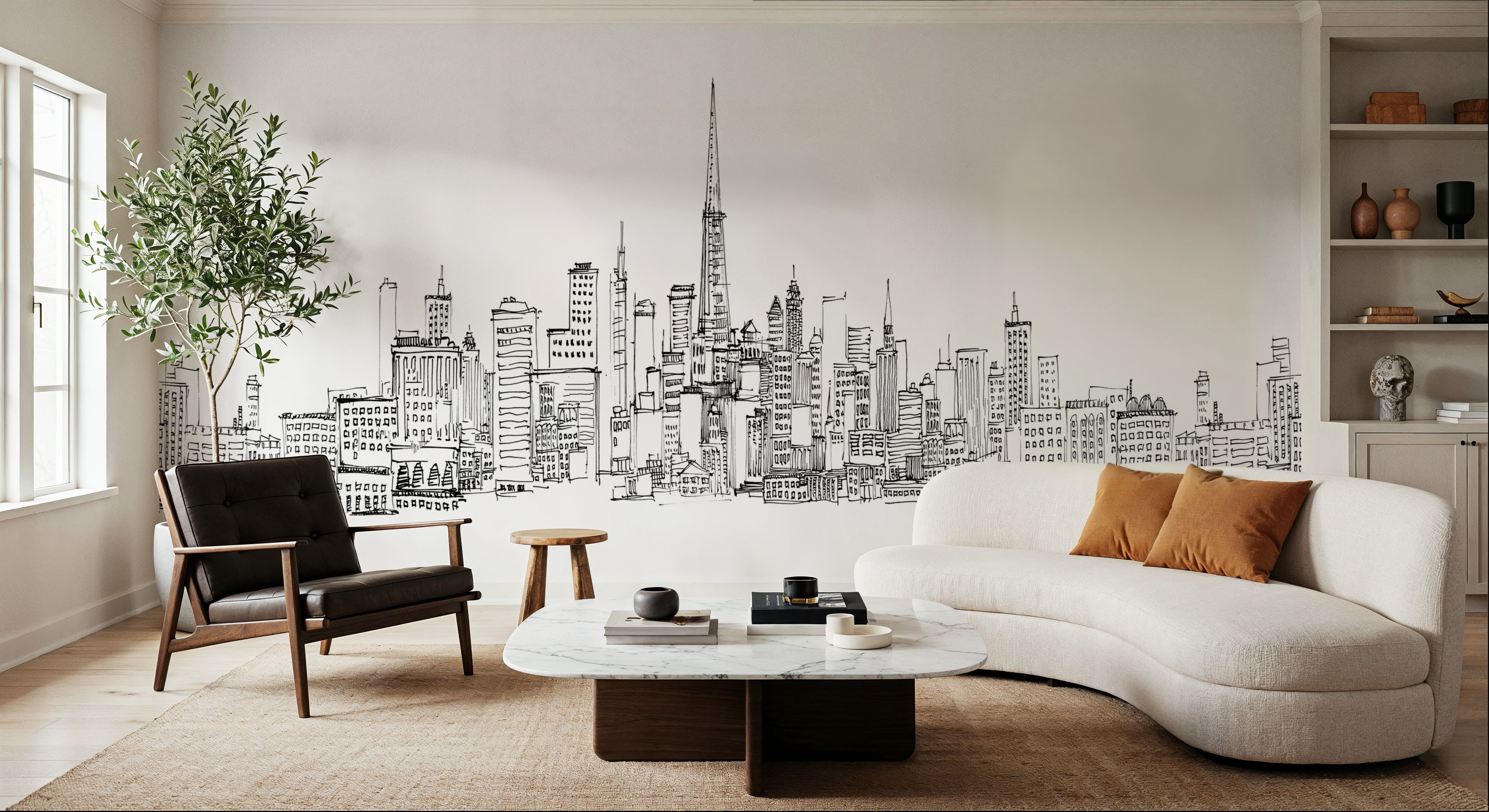 Draw San Francisco Skyline