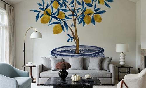 Lemon Tree in Chinoserie
