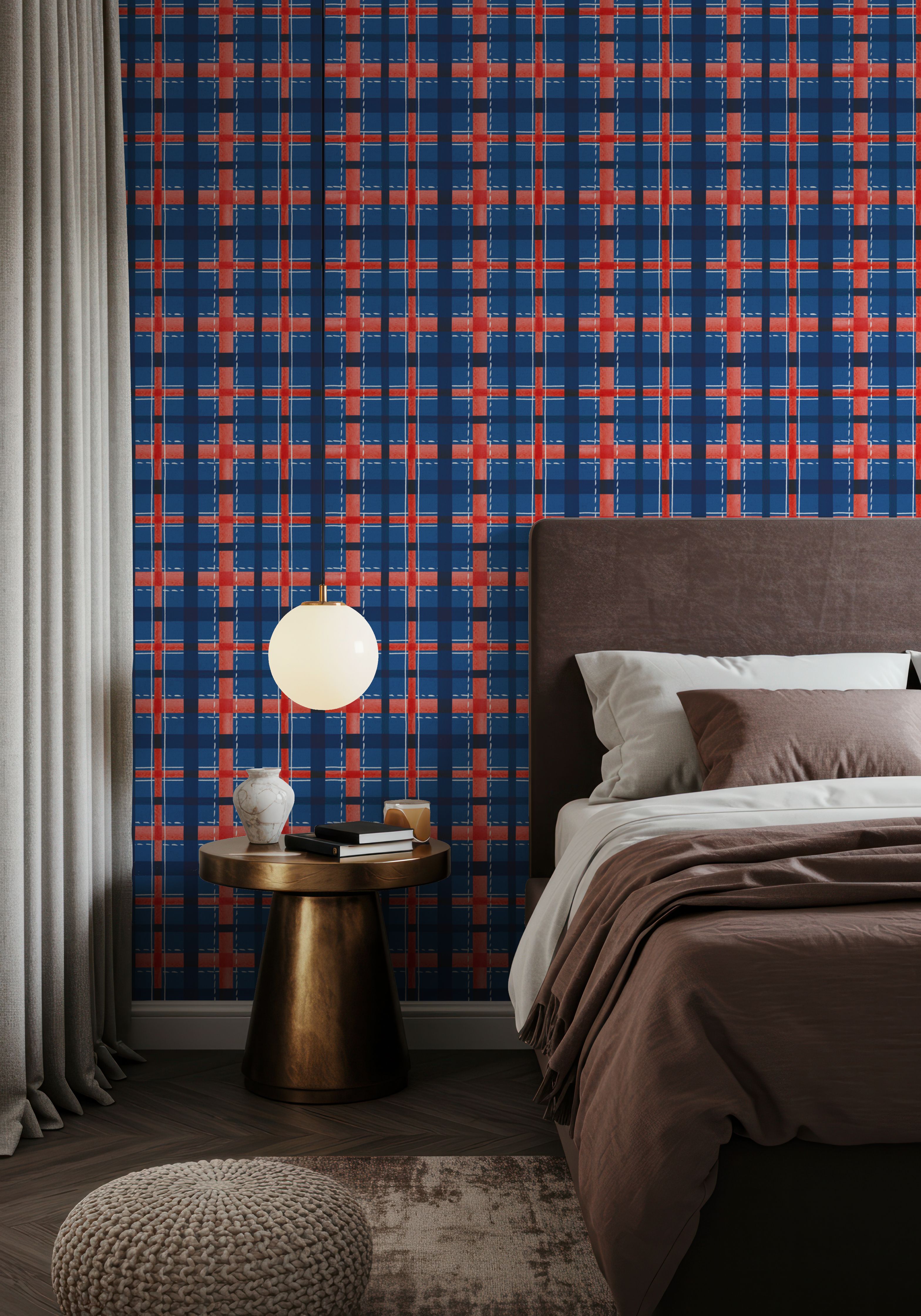 Seafood Shanty Blue VI, Wallpaper