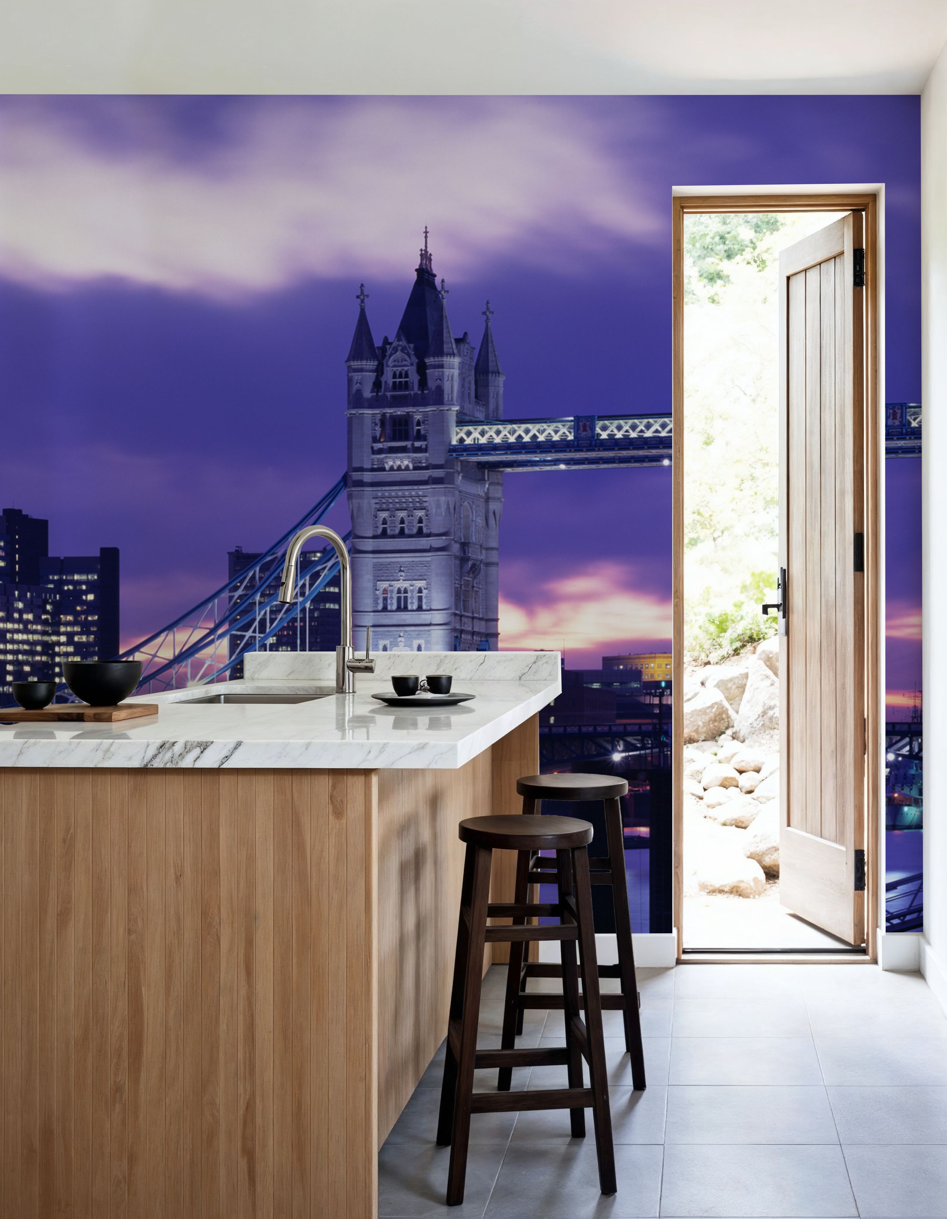 Purple Tower Bridge Twilight