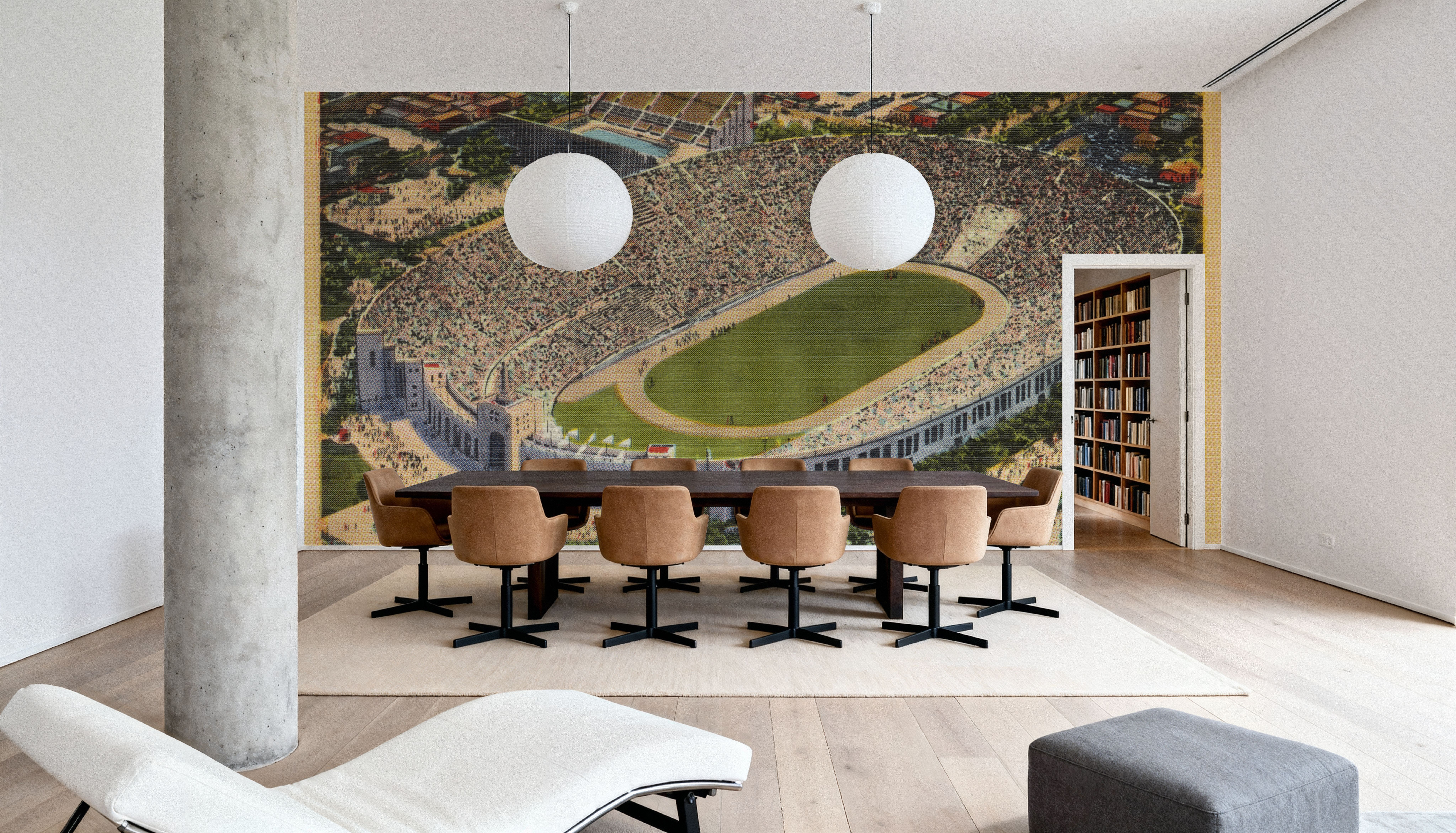 Greetings from LA Coliseum - Screenprint Postcard