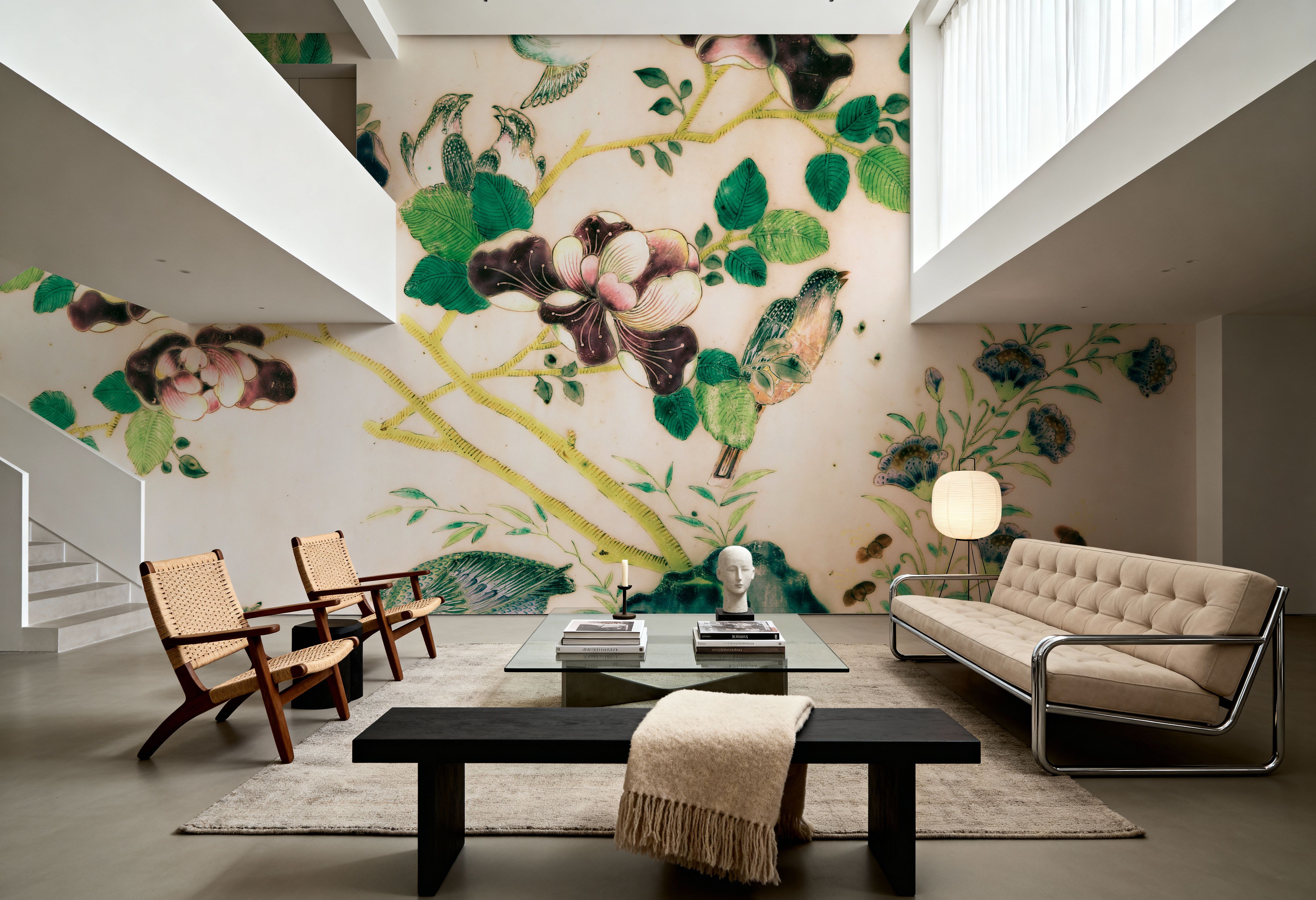 Antique Birds and Foliage