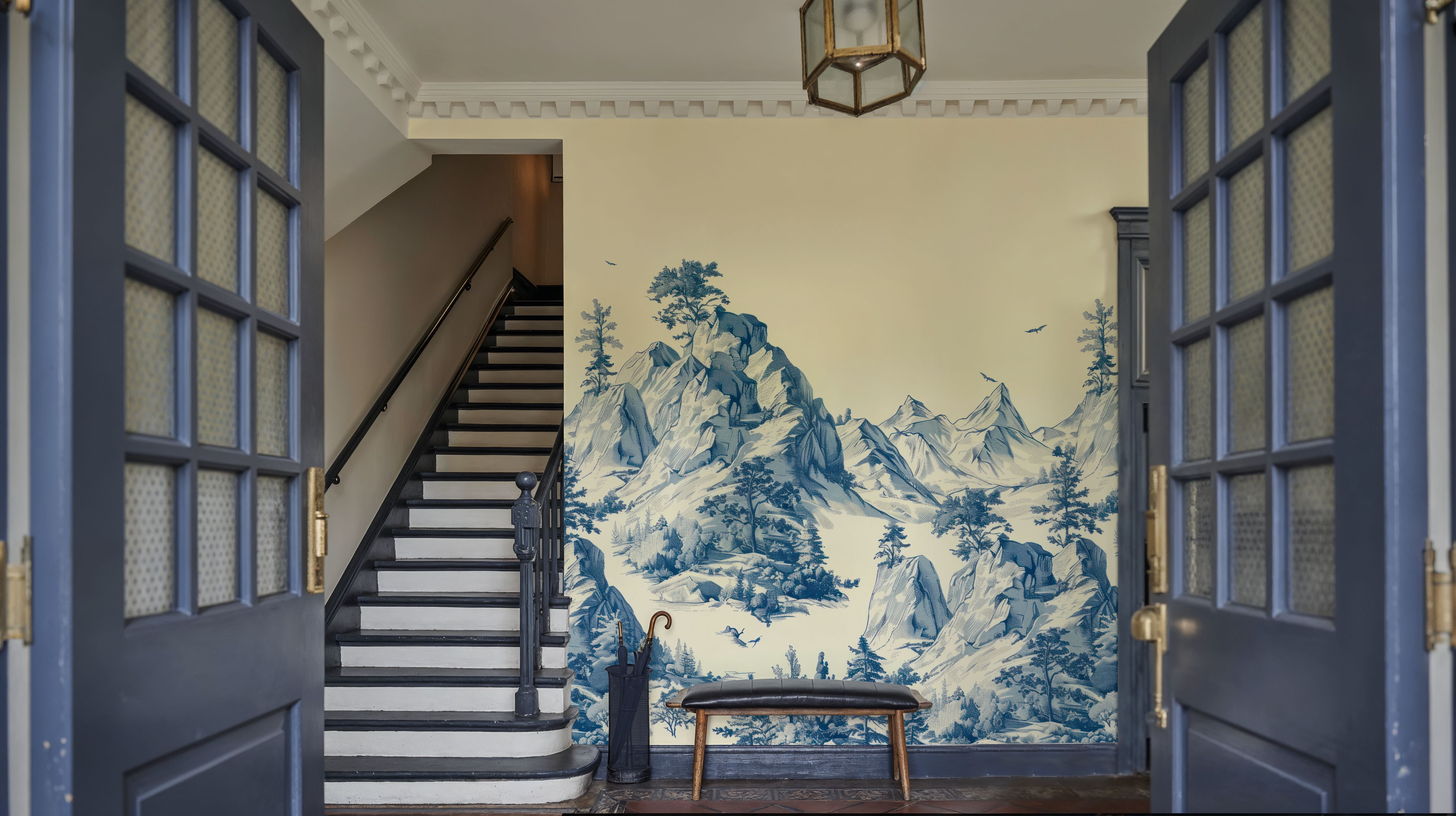 Toile Hills, Porcelain Blue