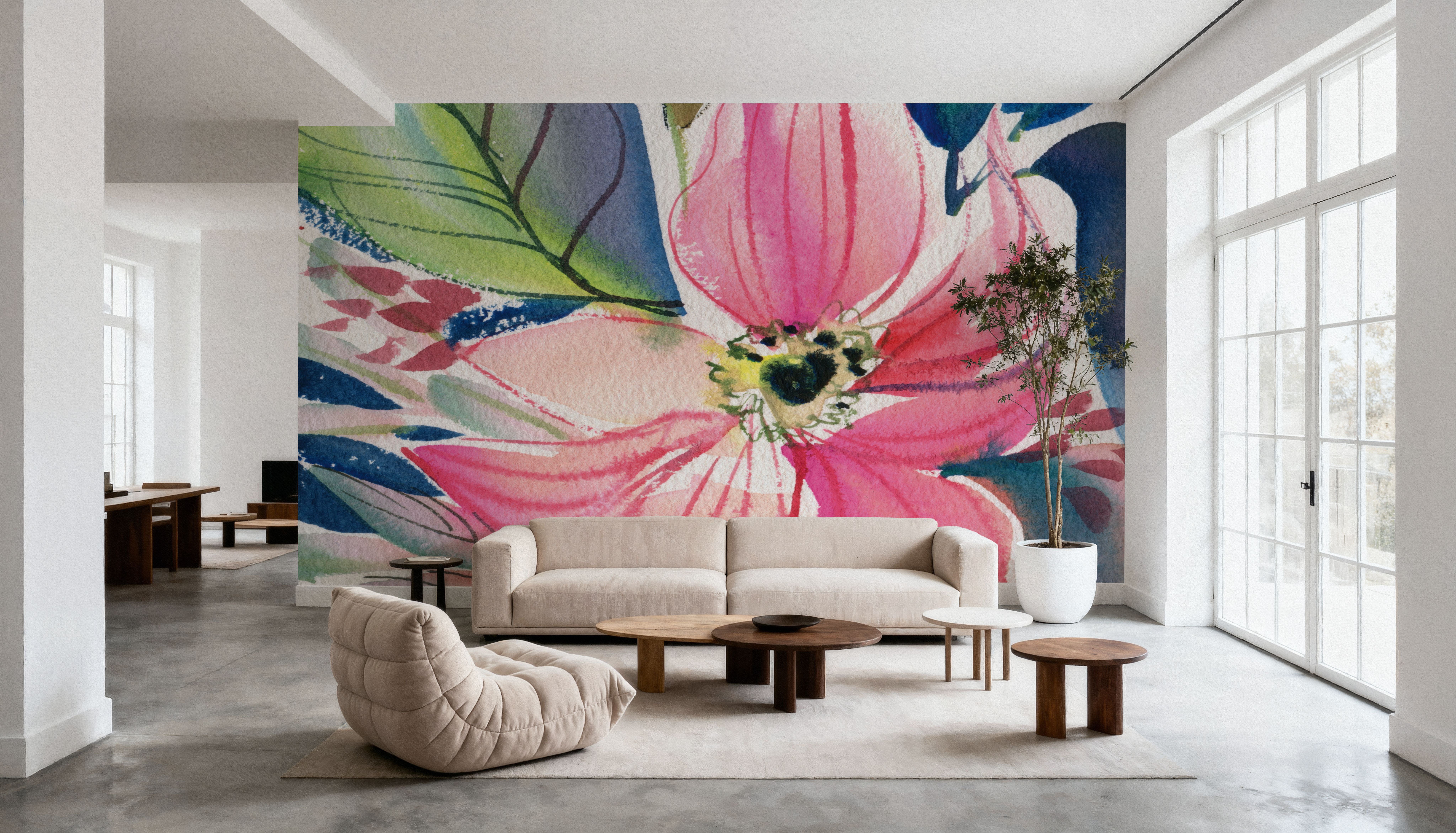 Floral Burst I, Papier peint