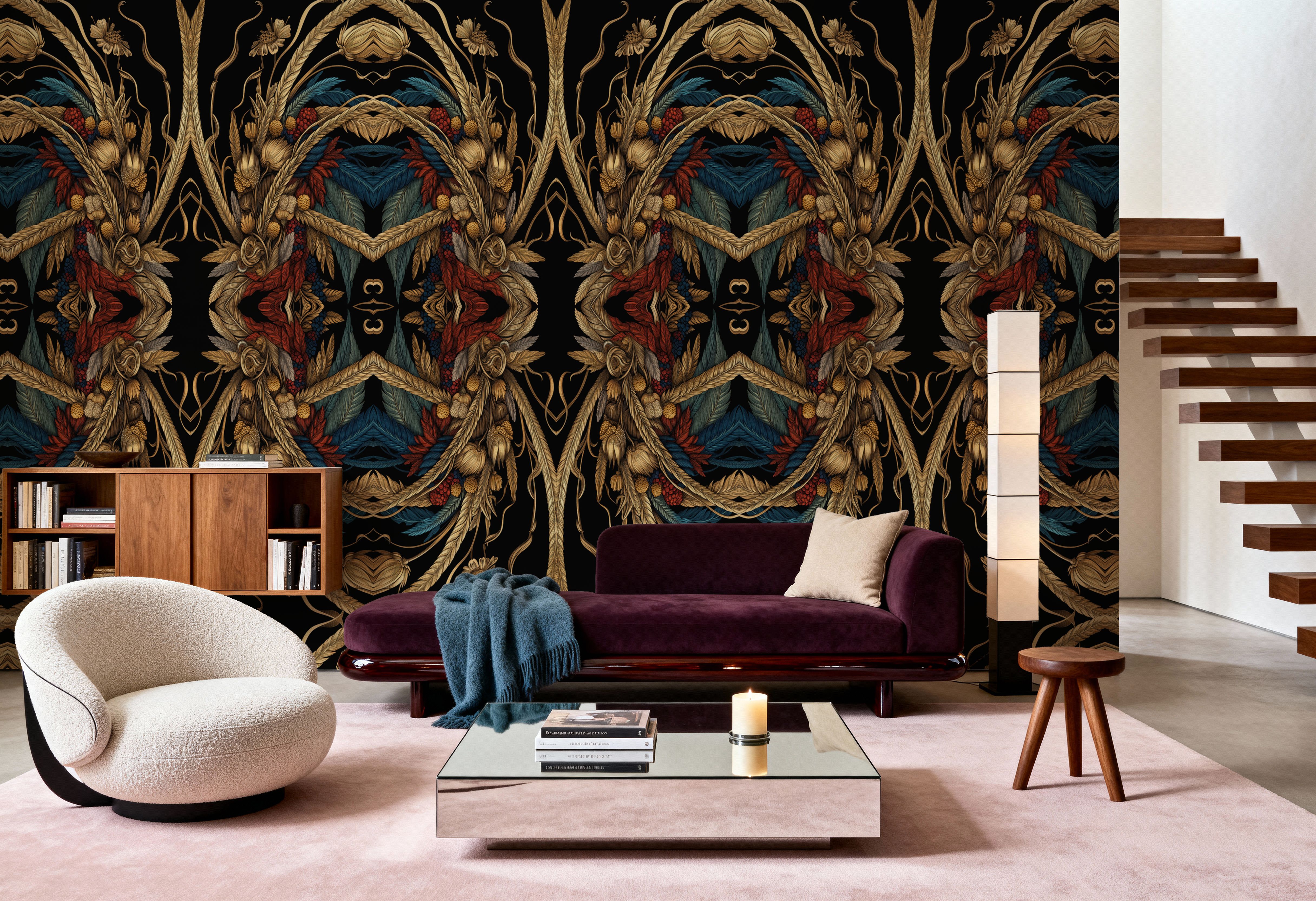 Queensgate Bright Black, Behang