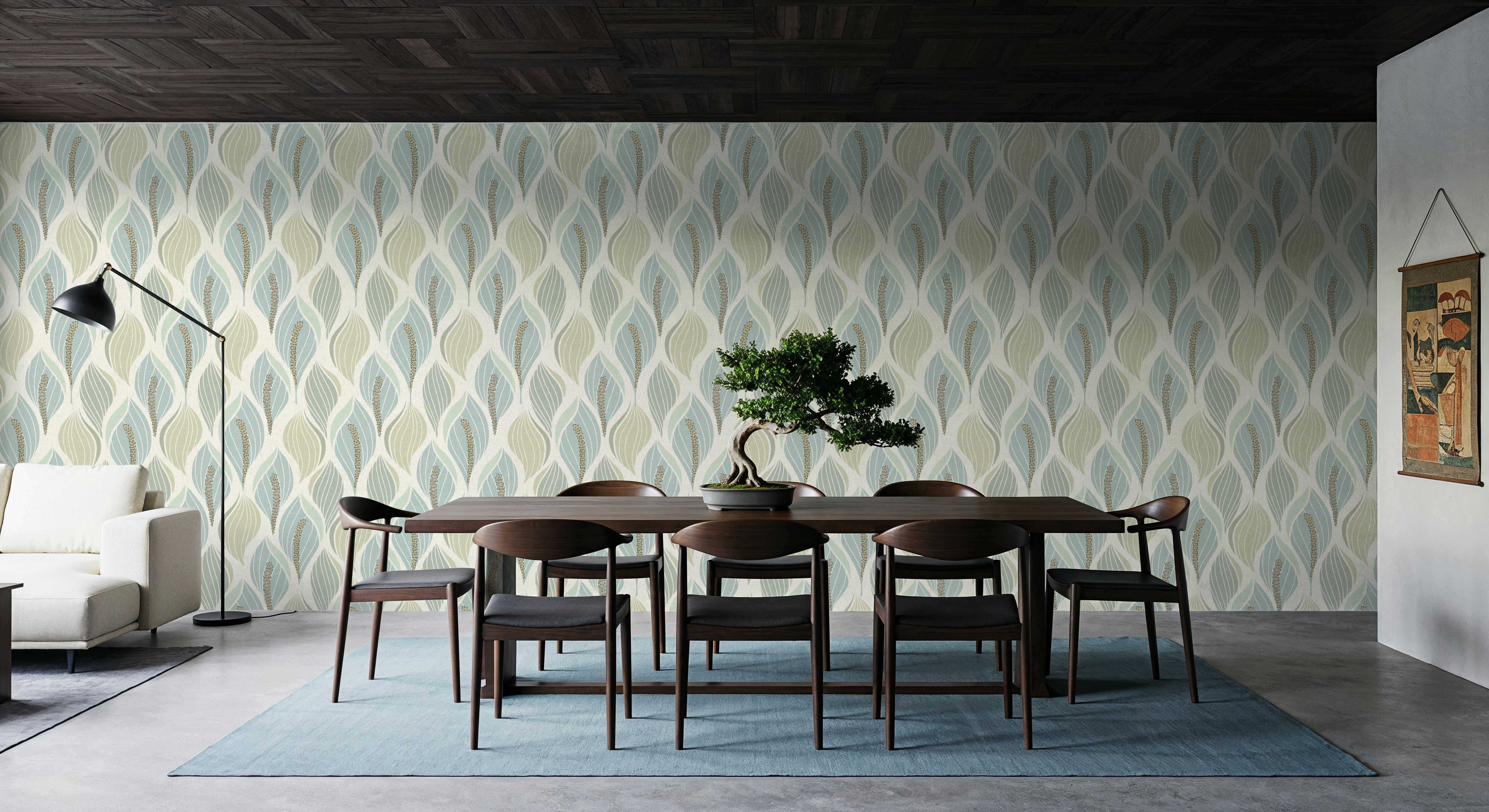 Minimalistic Flow Peace Lily, Soft Green