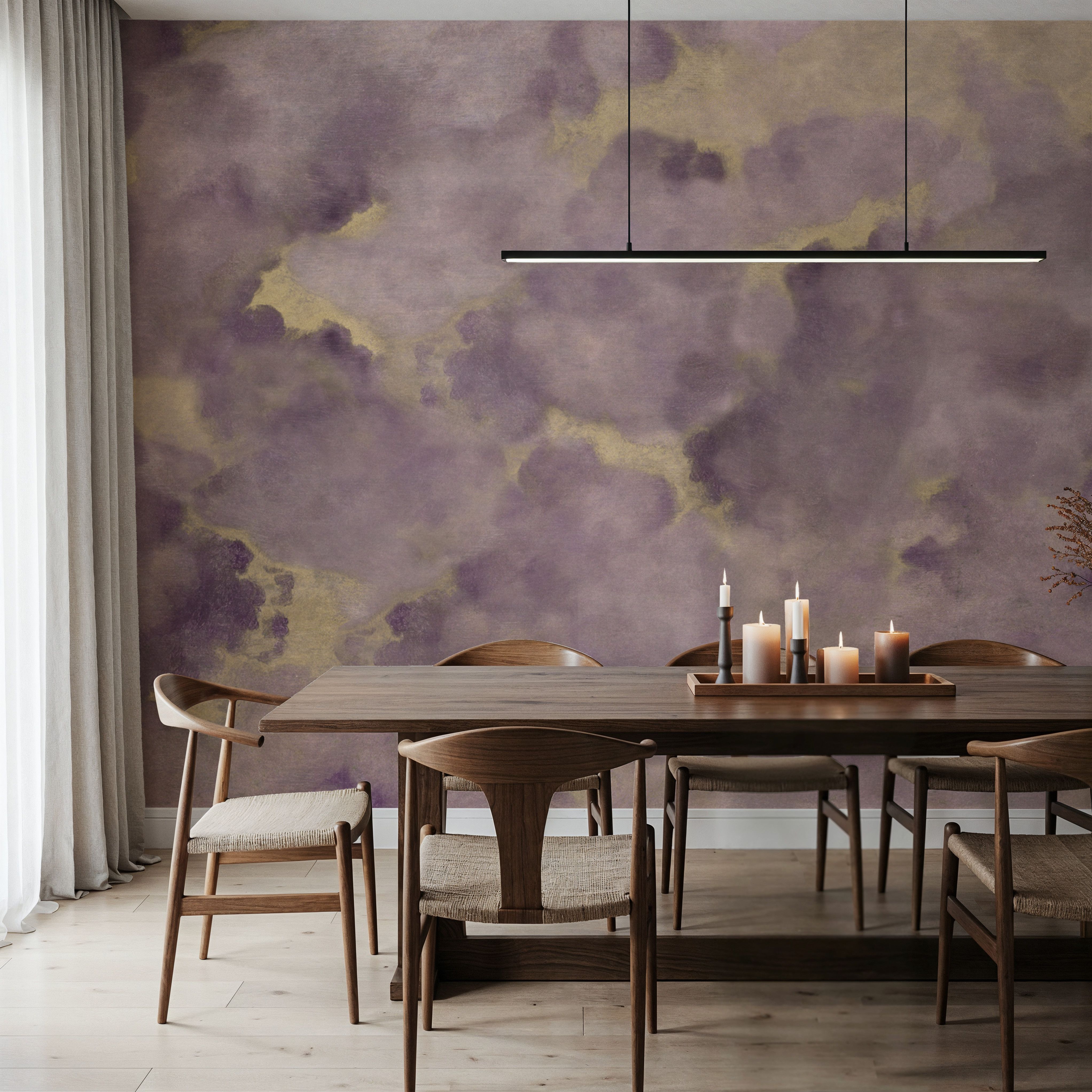 Painted Dreamy Clouds, Lilac