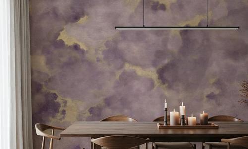 Painted Dreamy Clouds, Lilac
