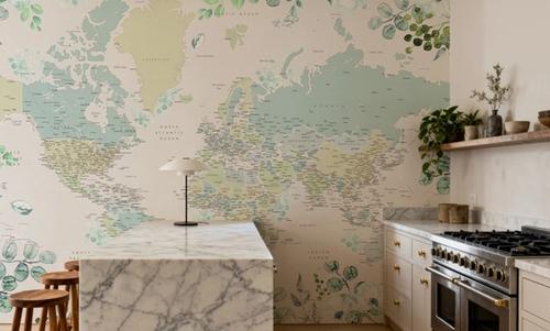 World Map Cities - Marie